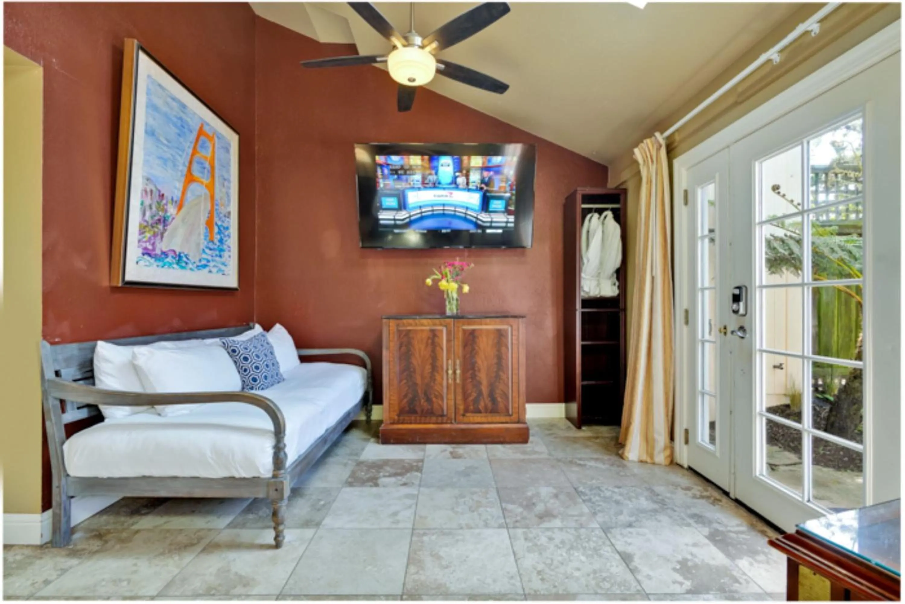 Patio in Bodega Bay Inn