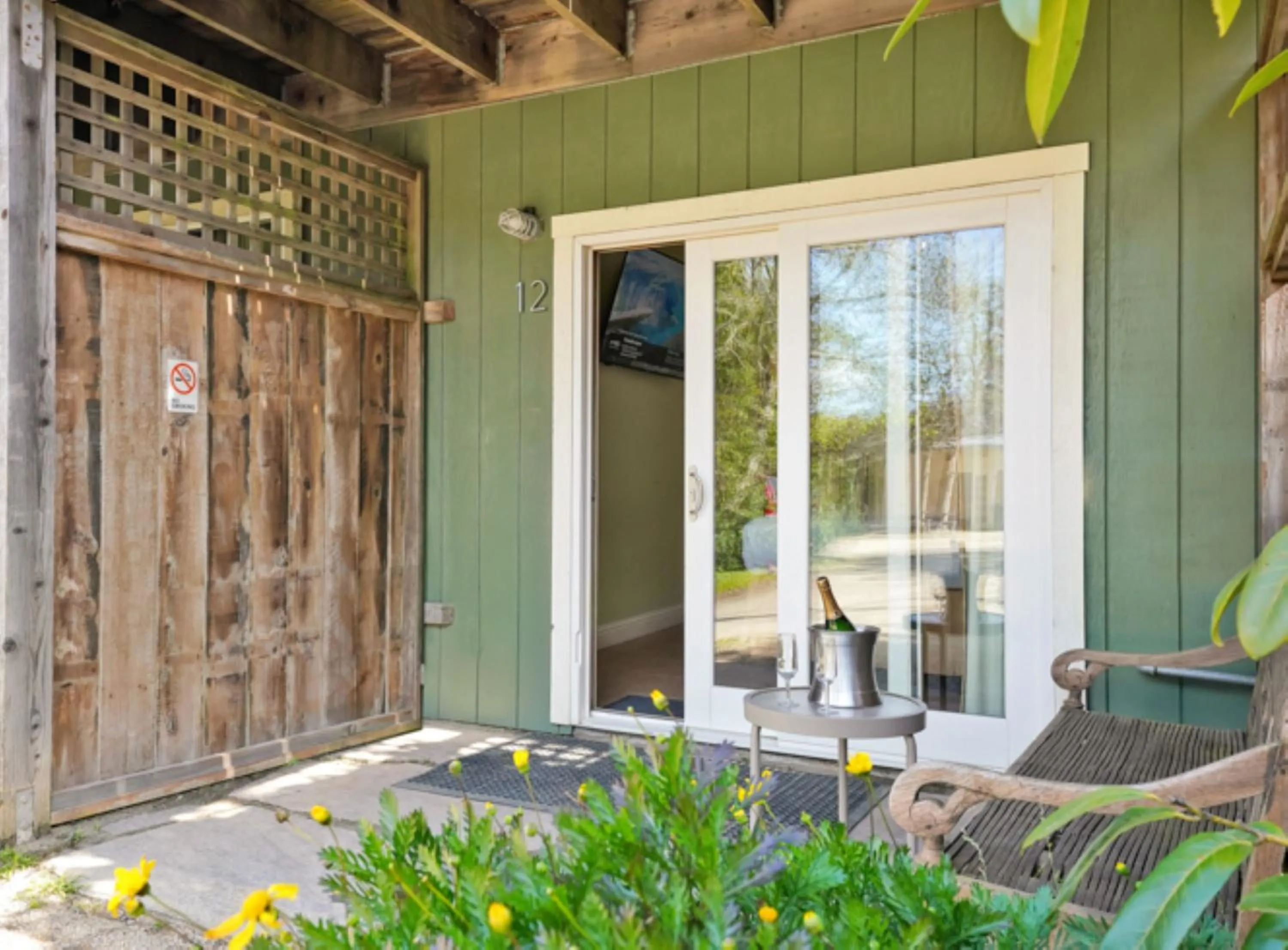 Patio in Bodega Bay Inn