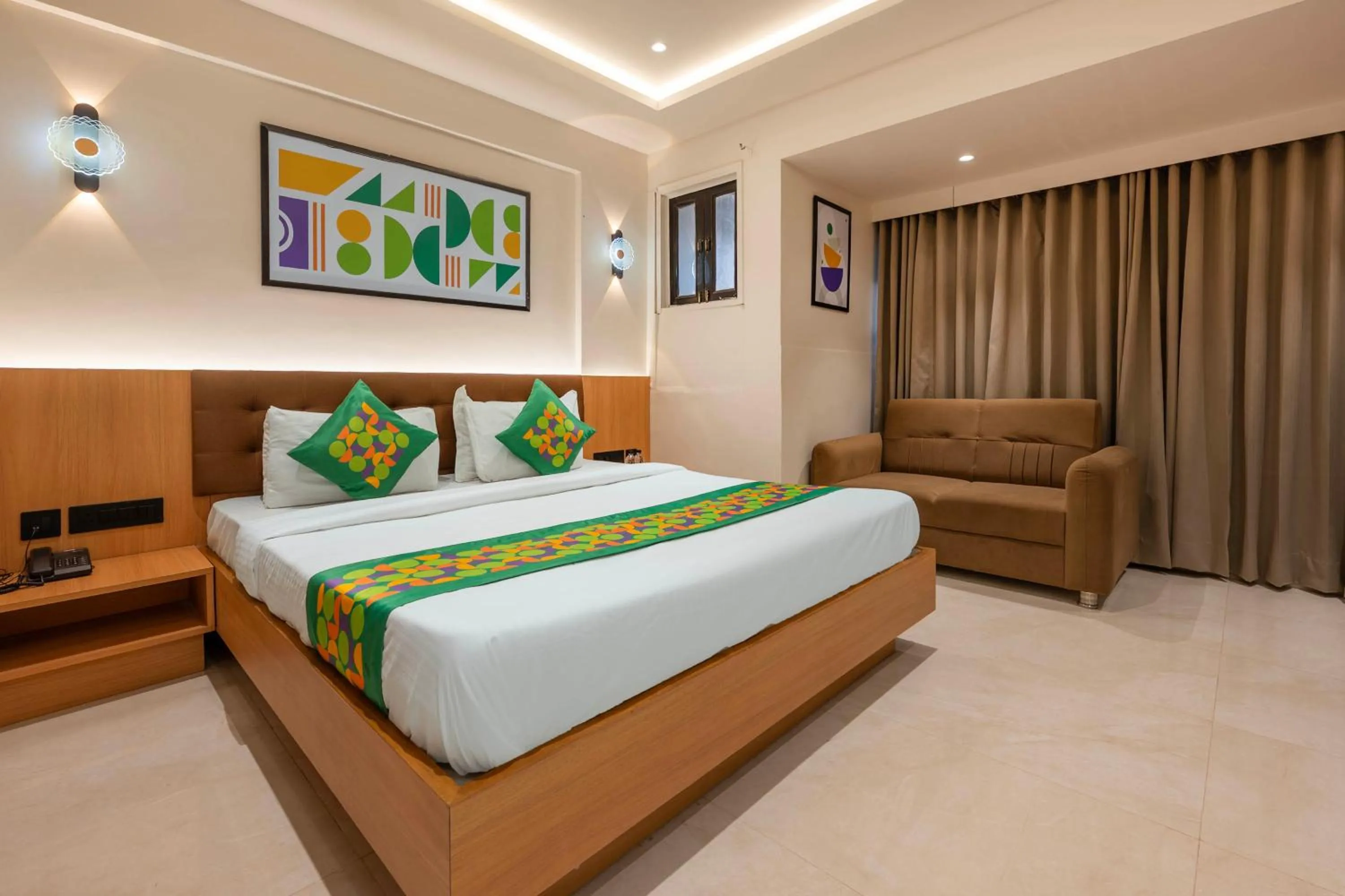 Bedroom, Bed in Treebo Shree Krishna Palace