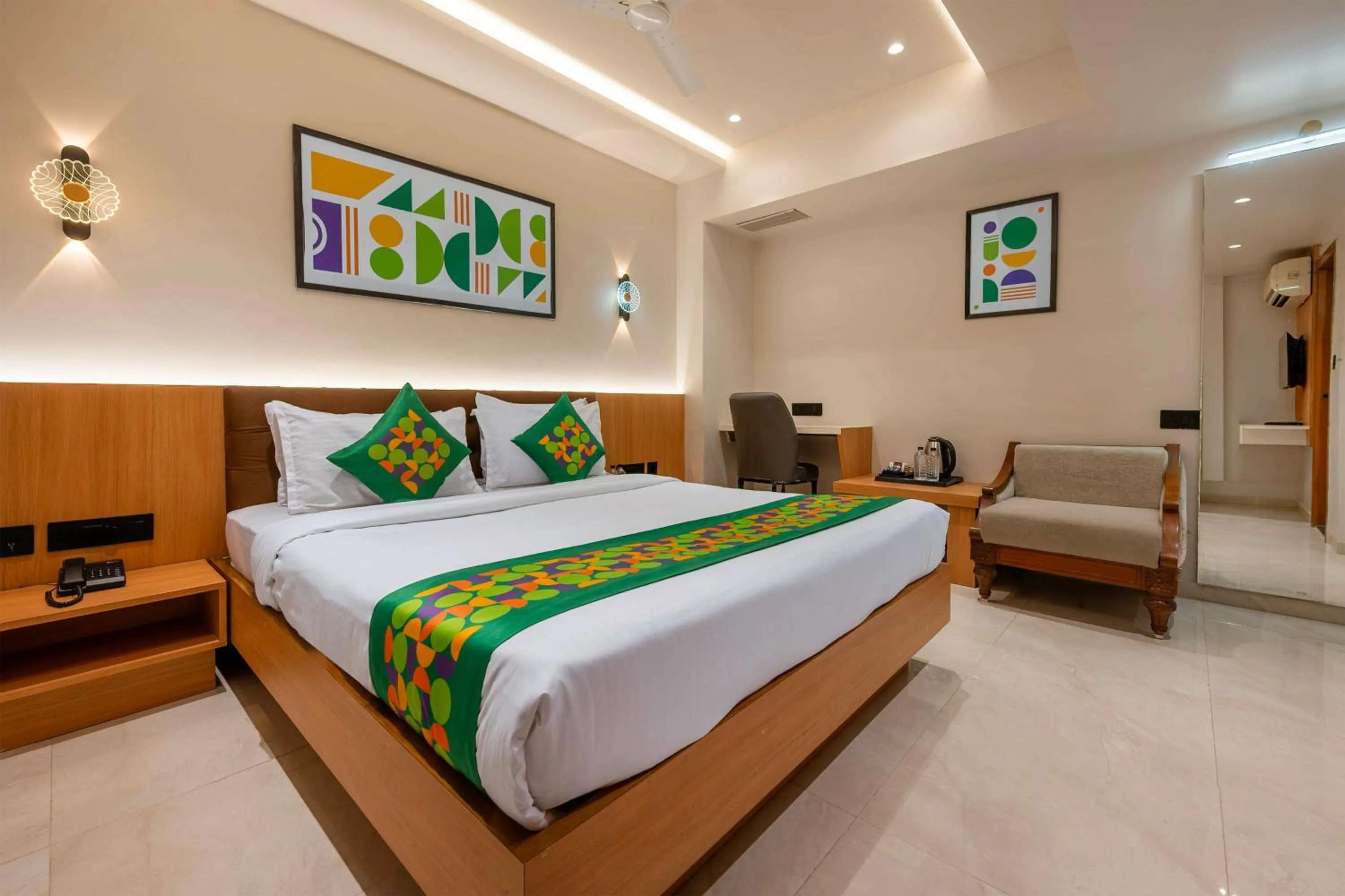Bedroom, Bed in Treebo Shree Krishna Palace