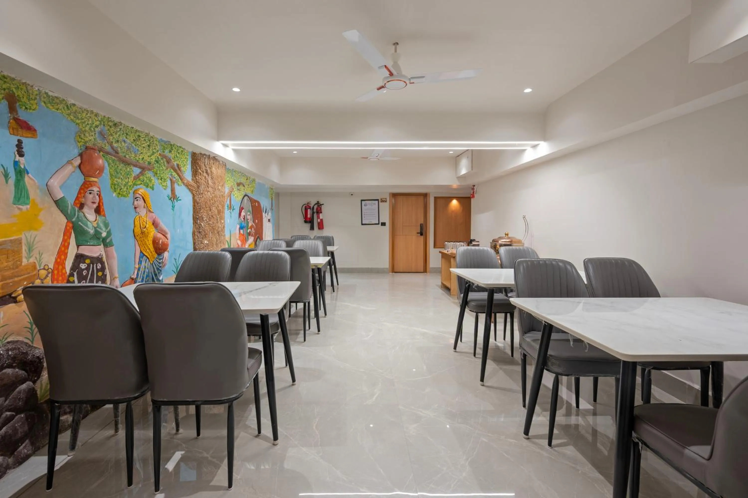 Dining area in Treebo Shree Krishna Palace