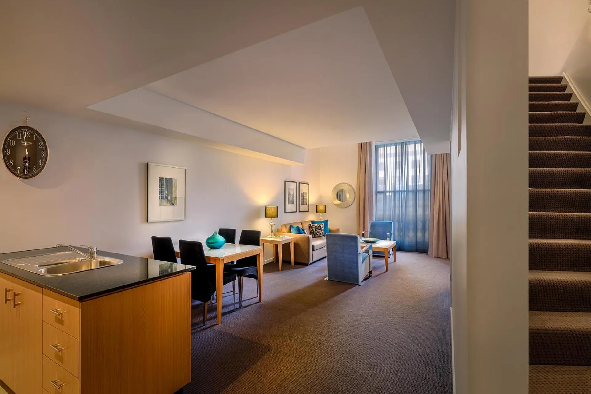 Living room in Treasury on Collins Melbourne