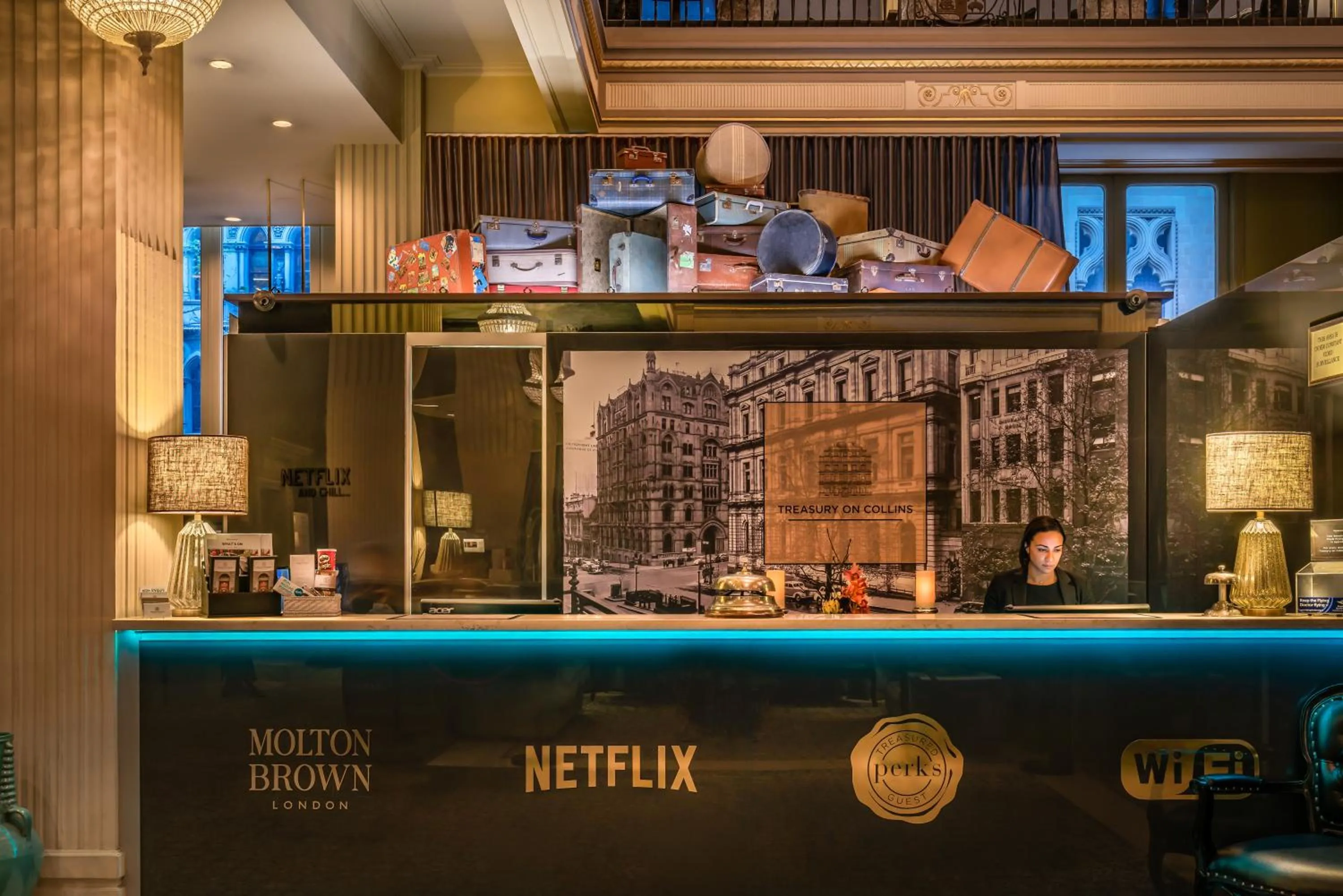 Lobby or reception in Treasury on Collins Melbourne