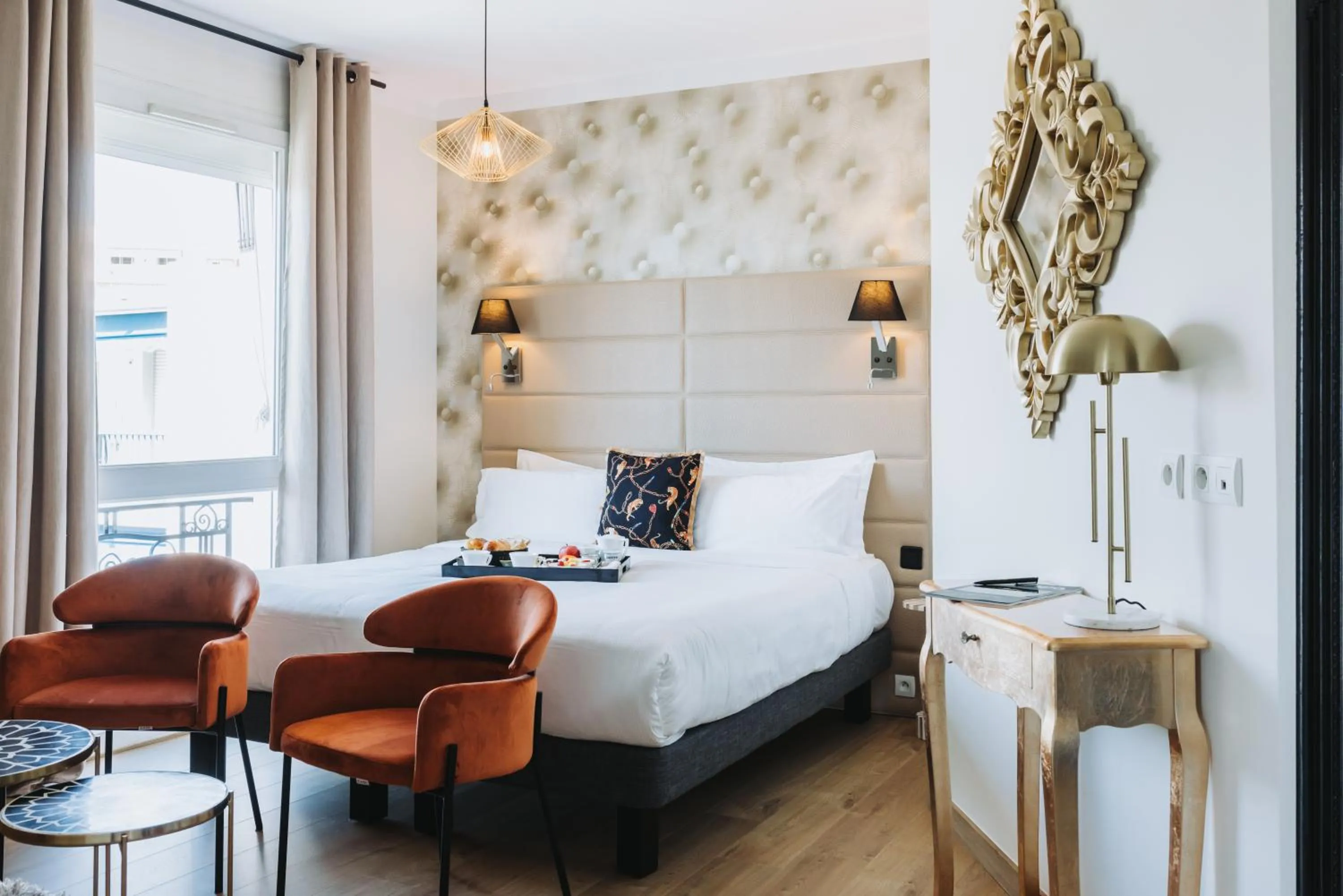 Bedroom, Bed in Hôtel La Villa Cannes