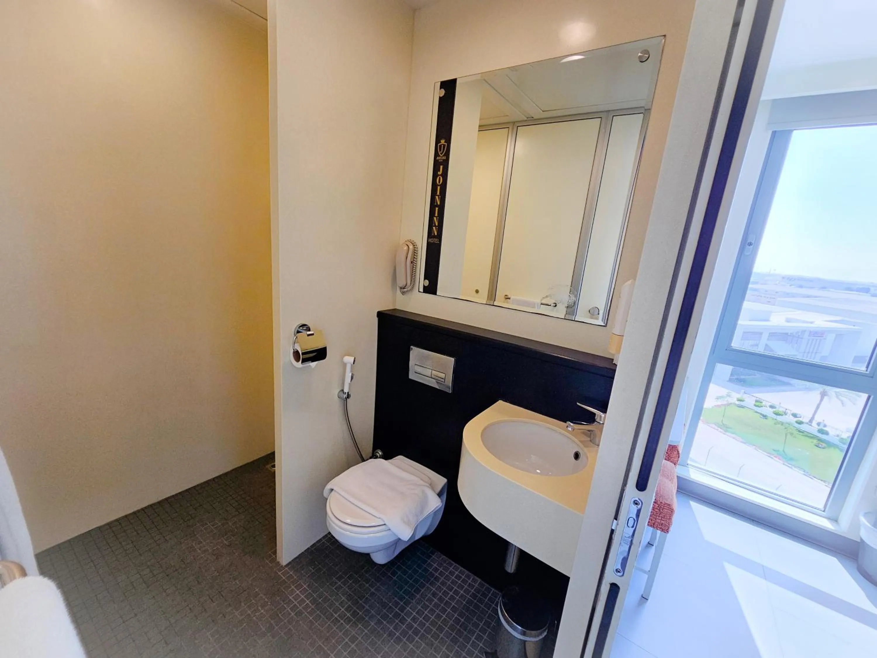 Toilet in JOIN INN HOTEL Jebel Ali, Dubai - Formerly easyHotel Jebel Ali