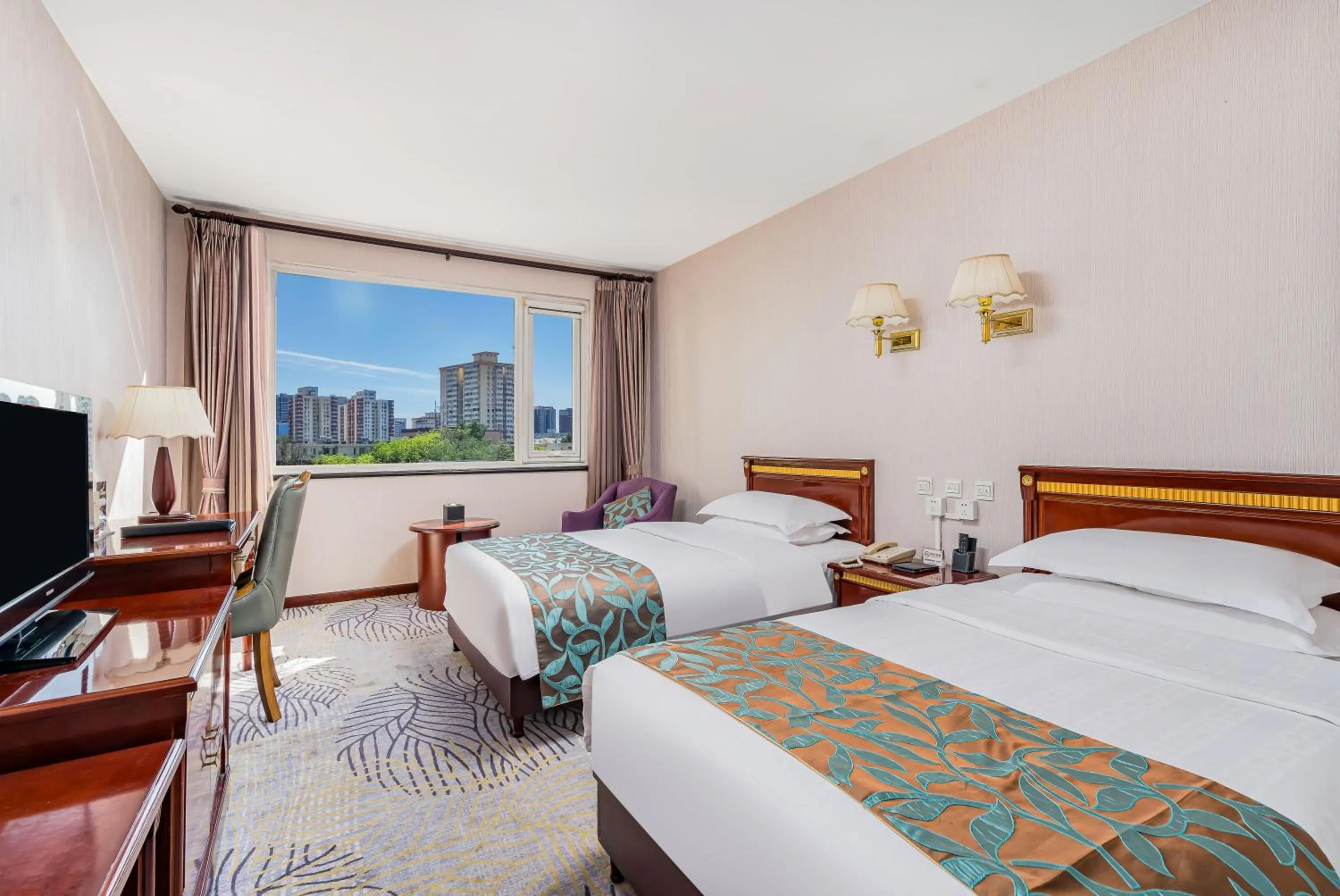 Bed in Beijing Commercial Business Hotel