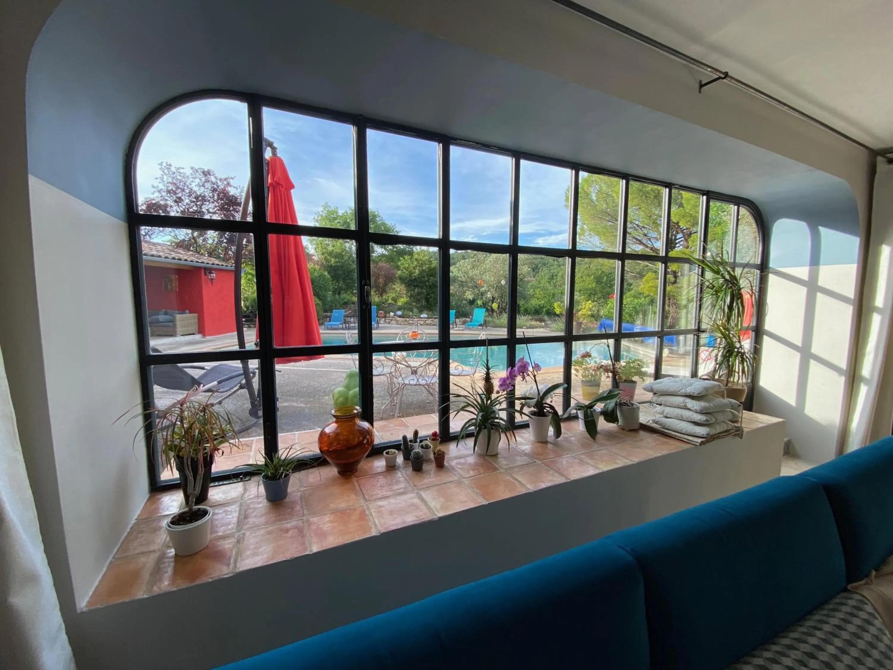 Garden view in Le mas de la diligence