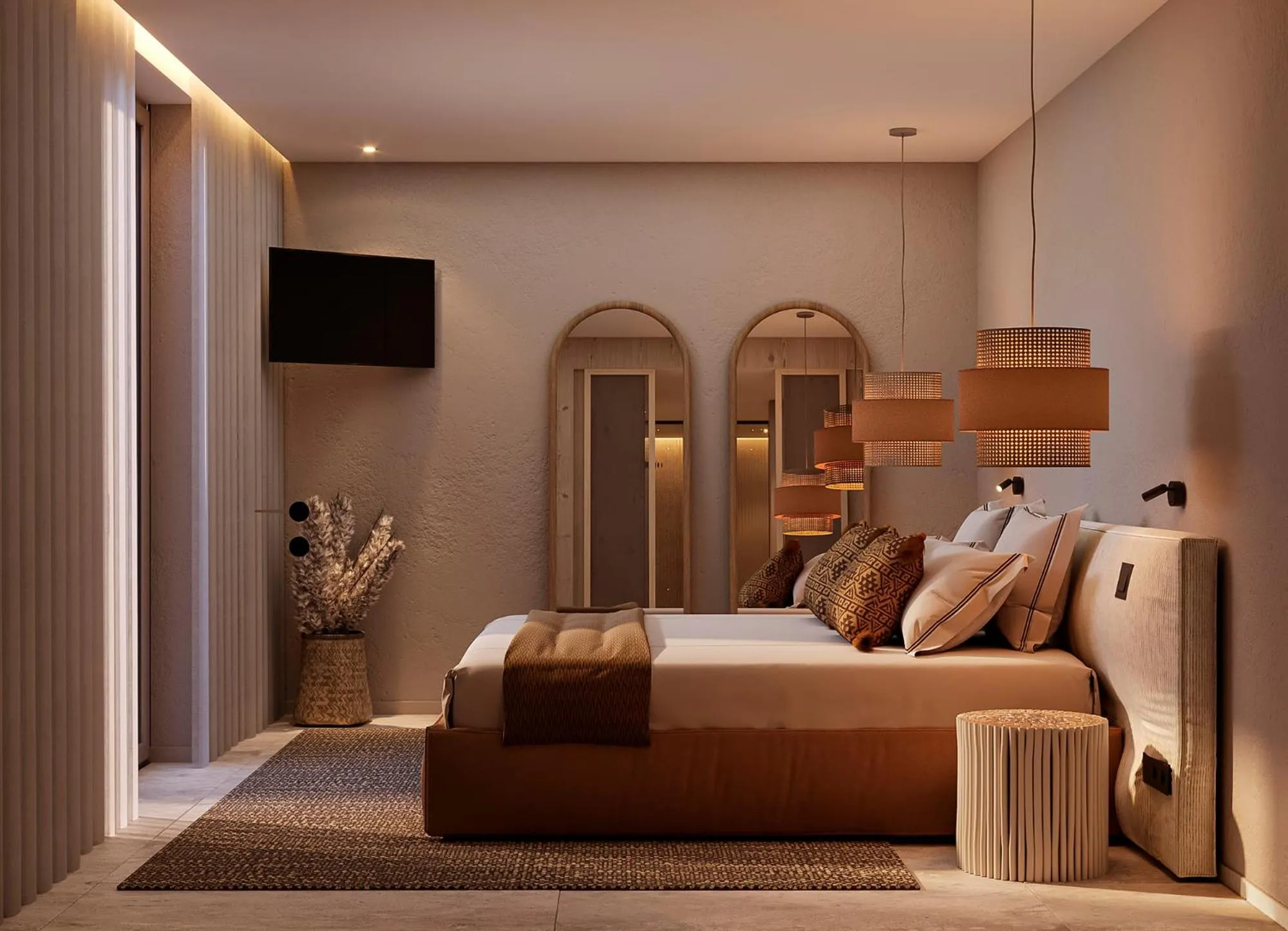 Bed in The Lince Ecorkhotel Évora