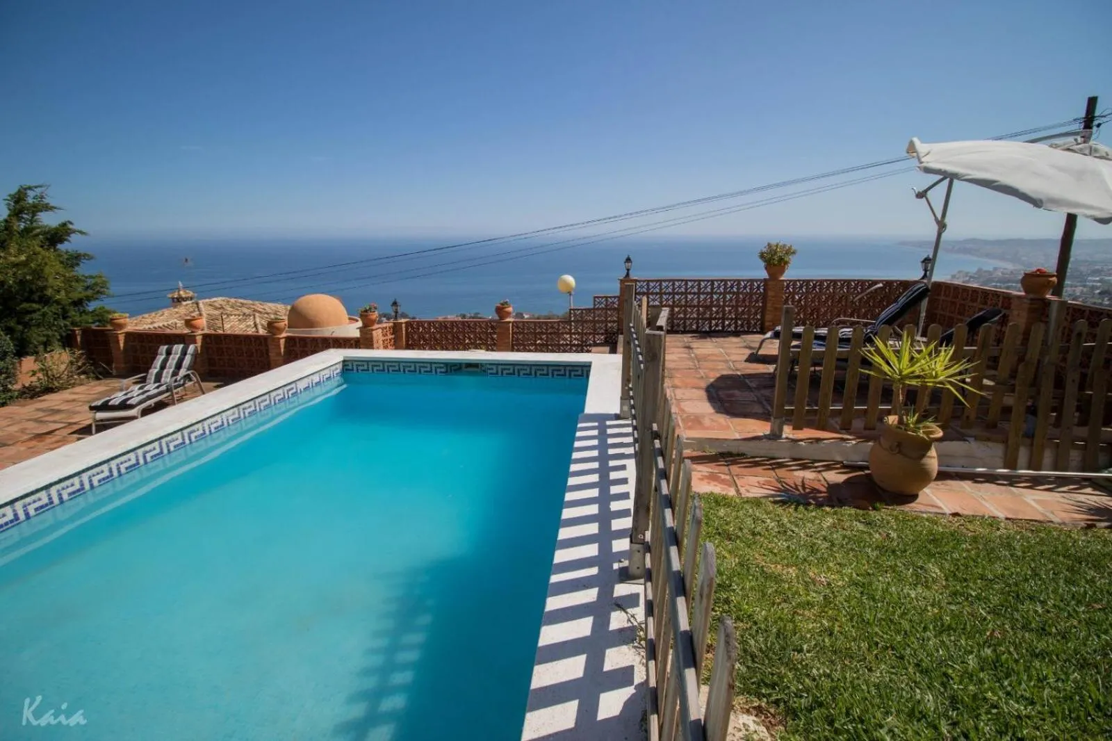 Pool view in Villa La Tuna