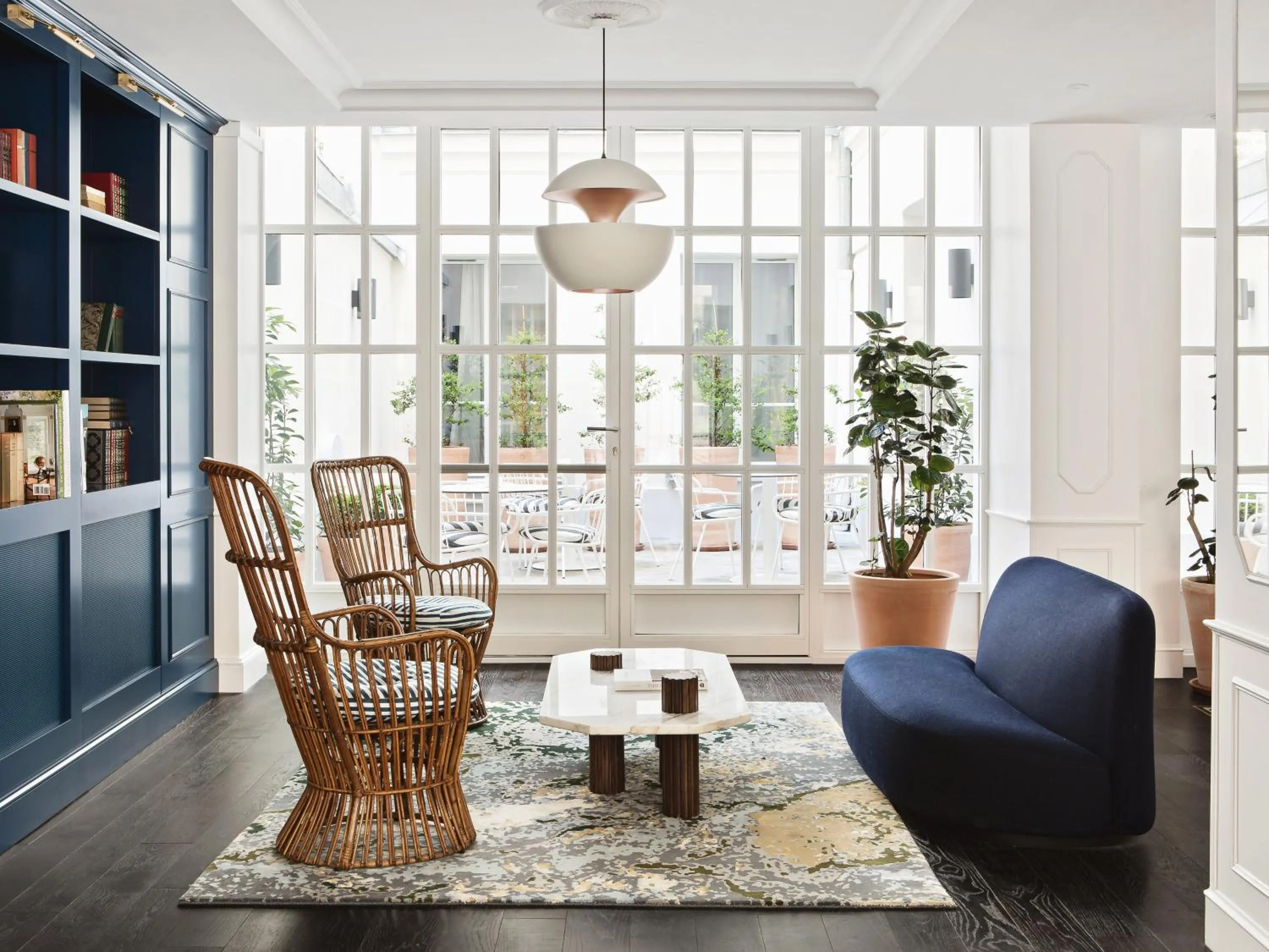 Seating area in New Hotel Lafayette