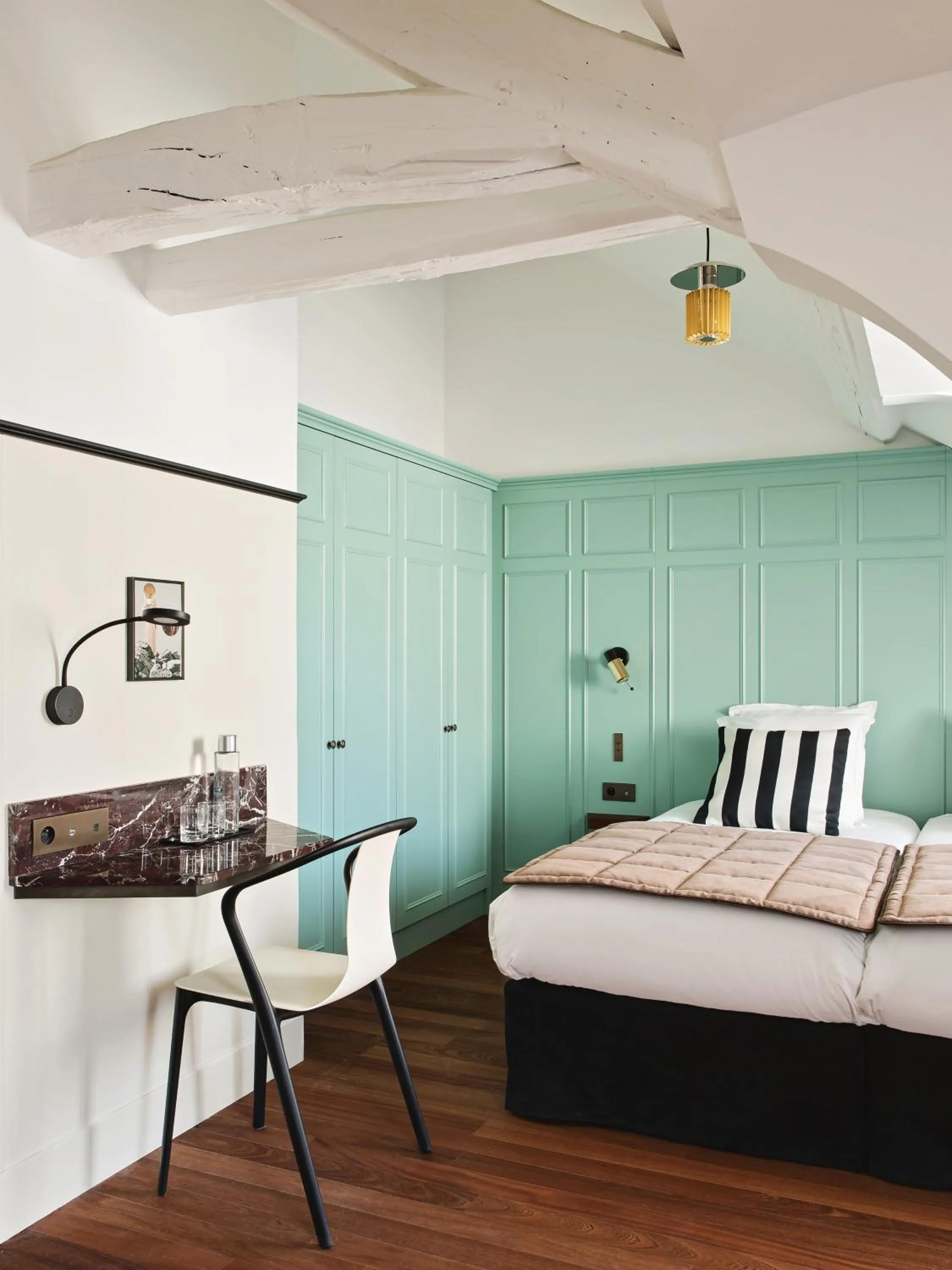 Bedroom, Bed in New Hotel Lafayette