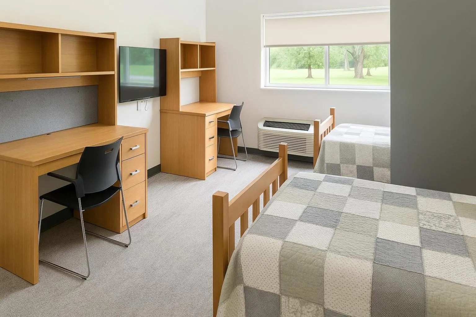 Bedroom, Bed in Residence & Conference Centre - Brockville