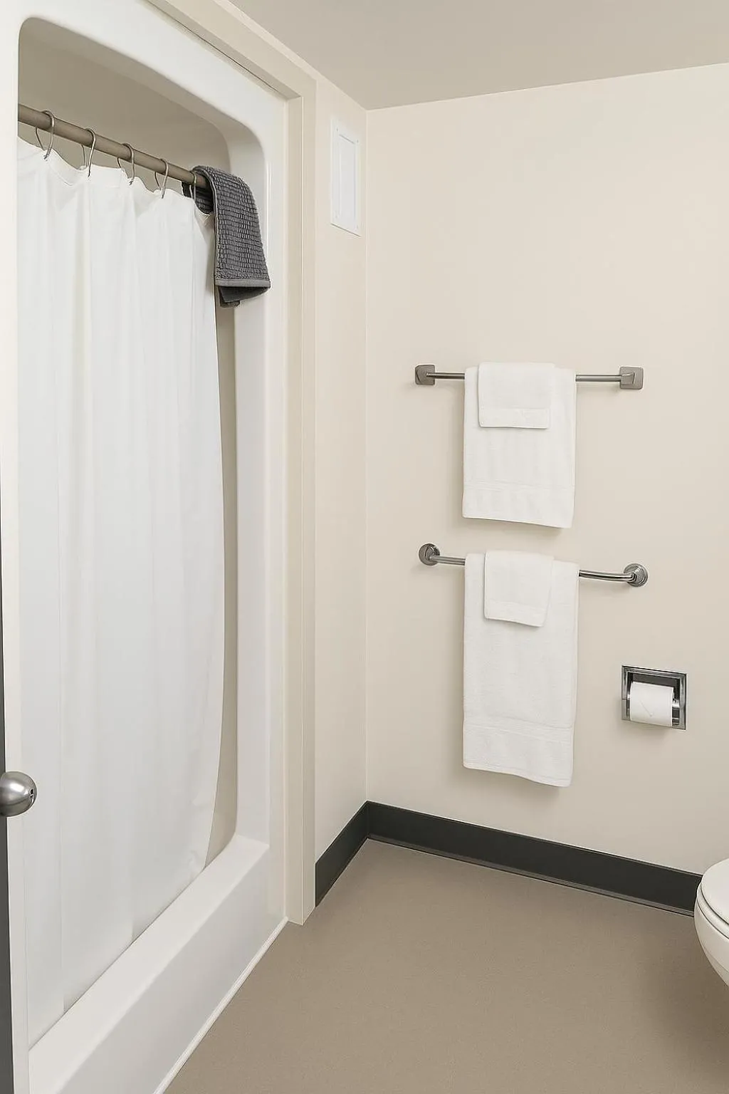 Bathroom in Residence & Conference Centre - Brockville