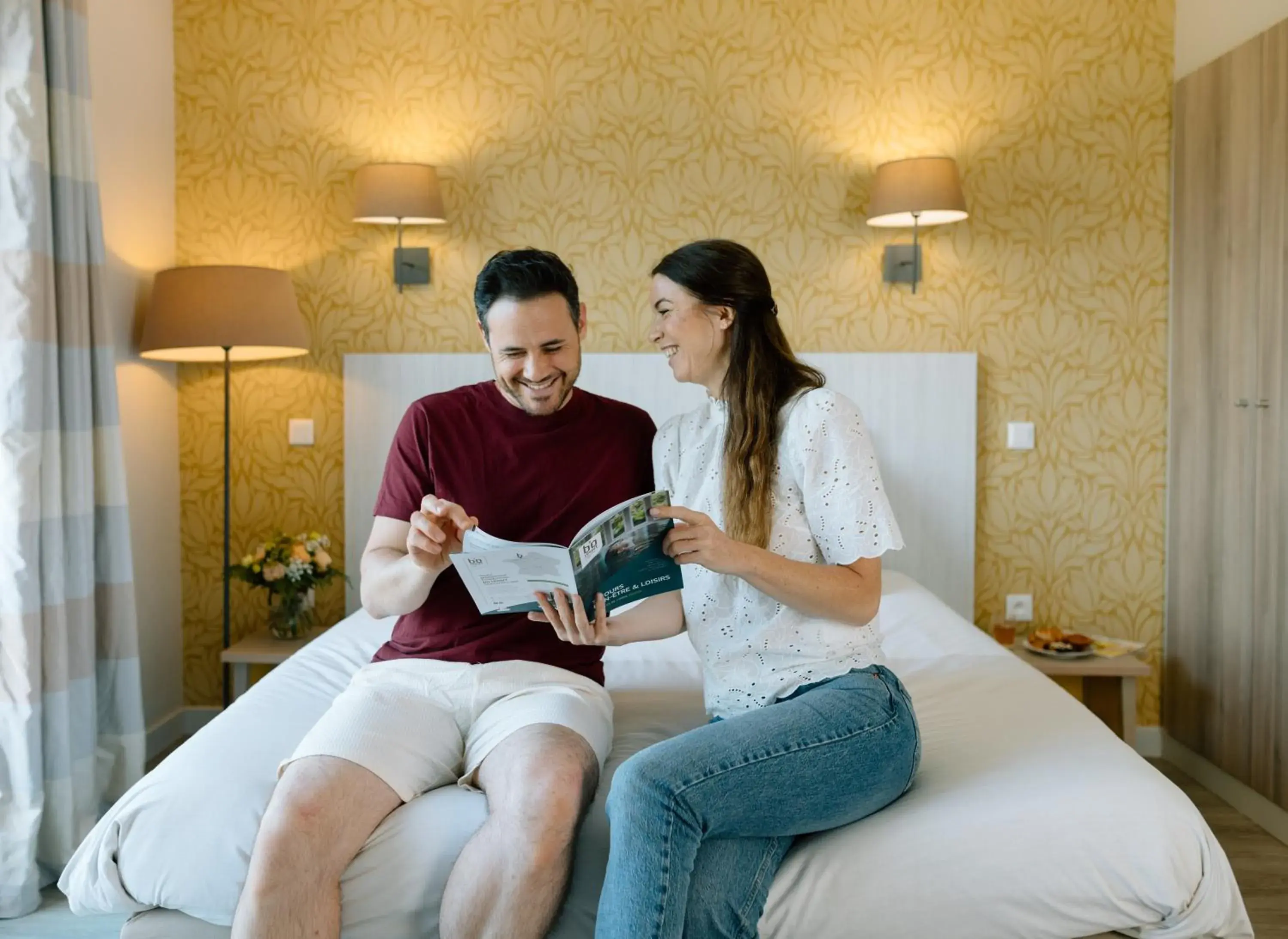 Bedroom, Bed in Résidence b'o cottage - b'o resort thermal & spa Bedroom, Bed in Résidence b'o cottage - b'o resort thermal & spa