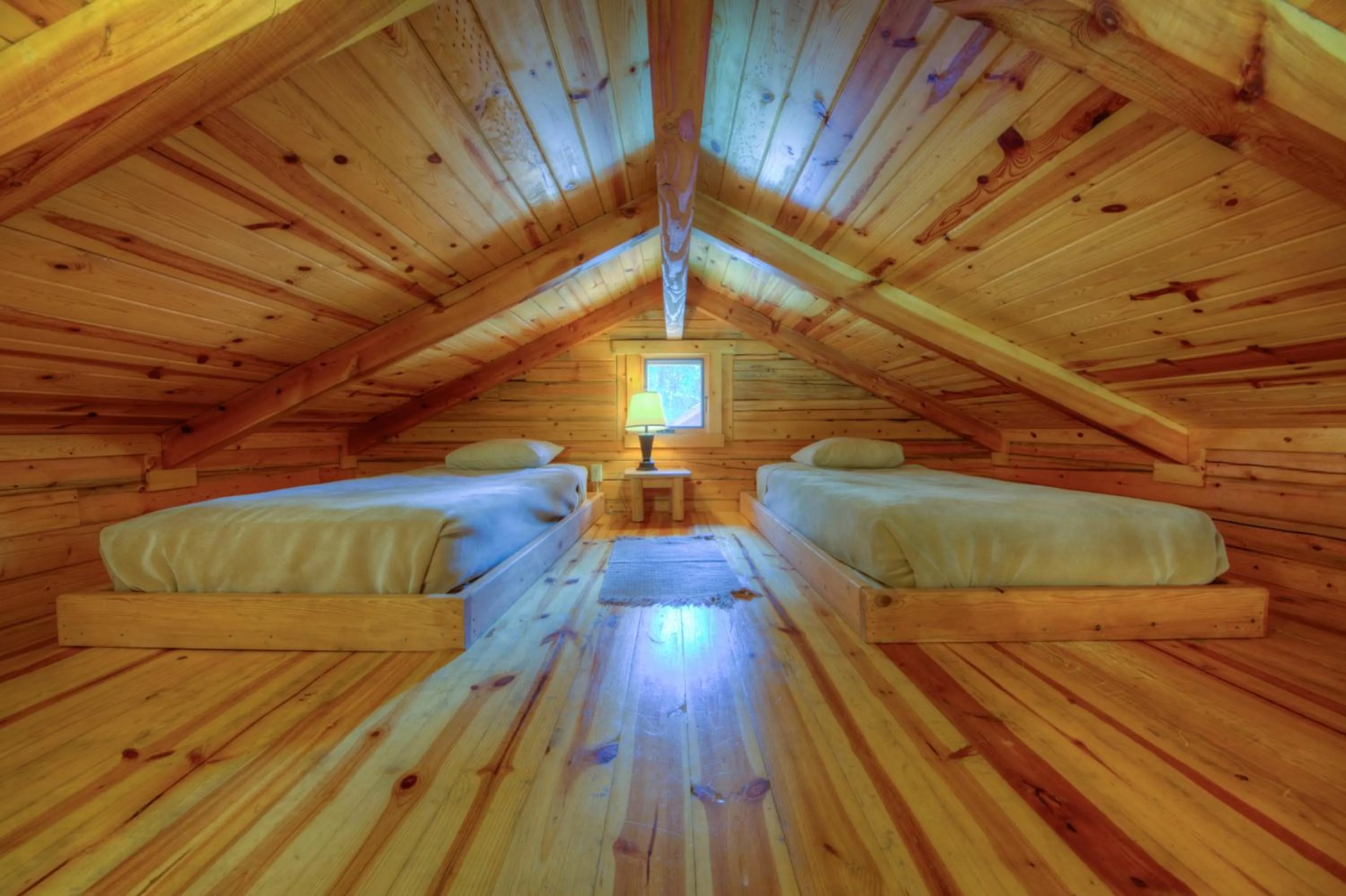 Bed in Powder House Lodge