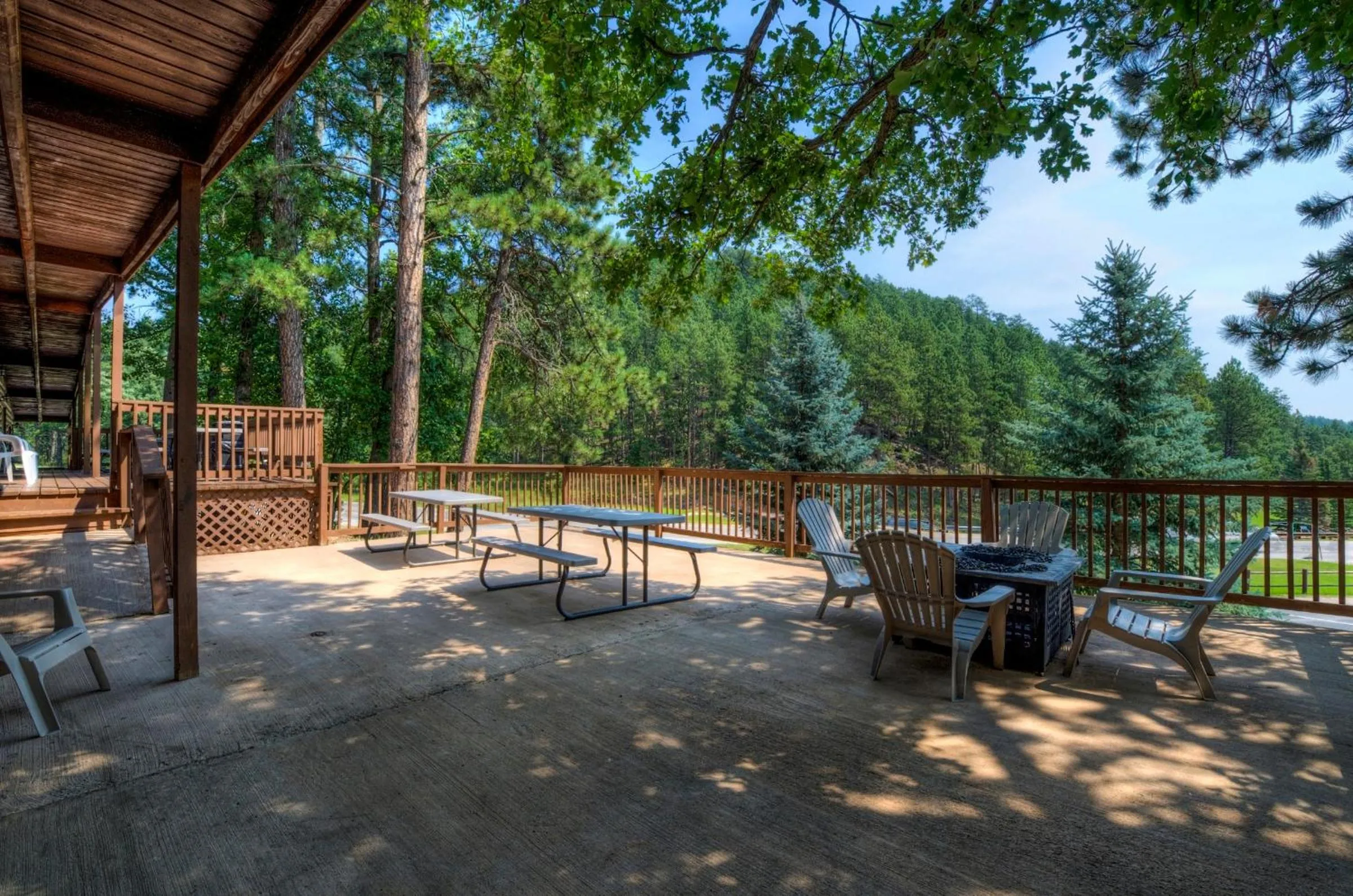 Patio in Powder House Lodge