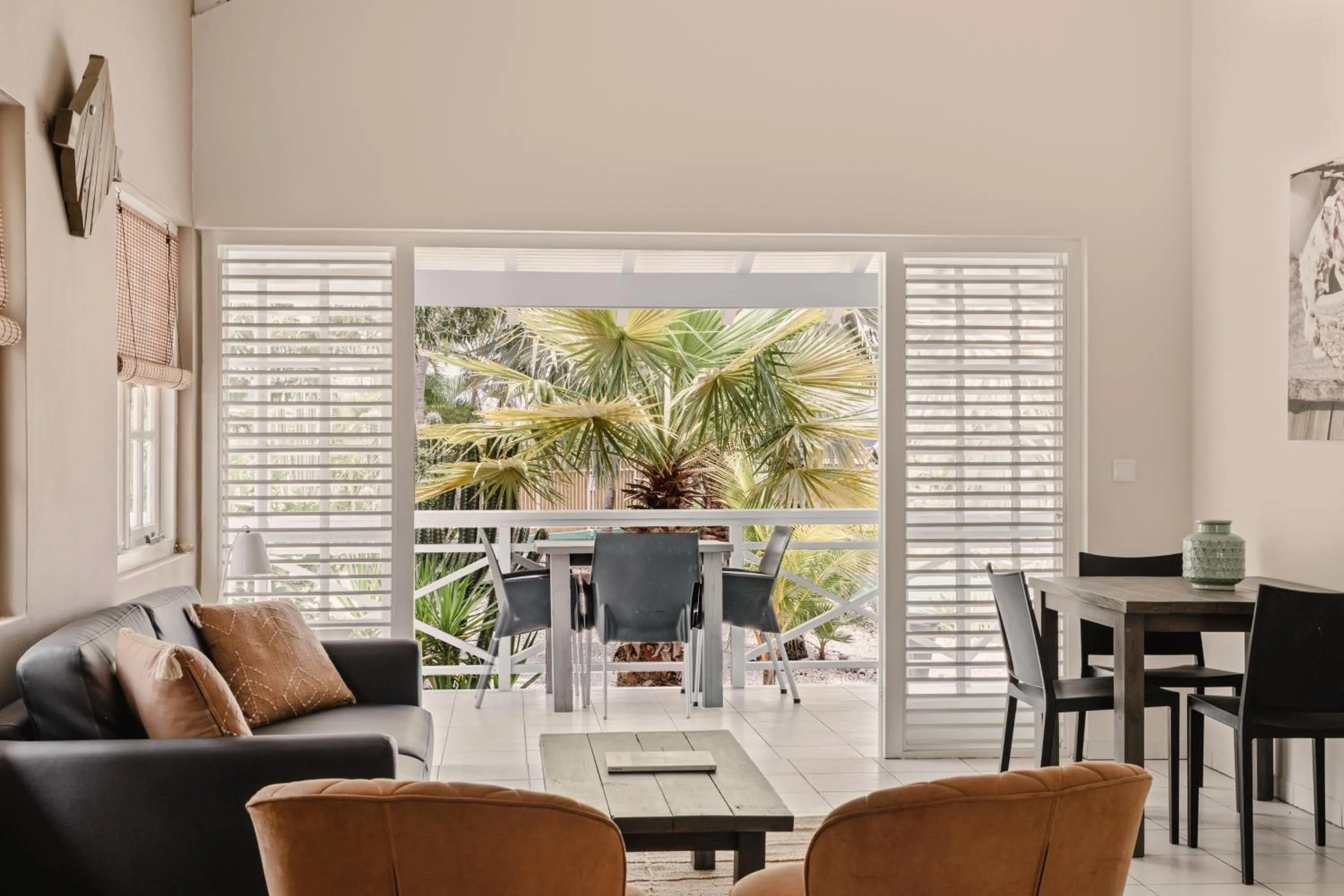 Living room in Bon Bini Resort Curacao