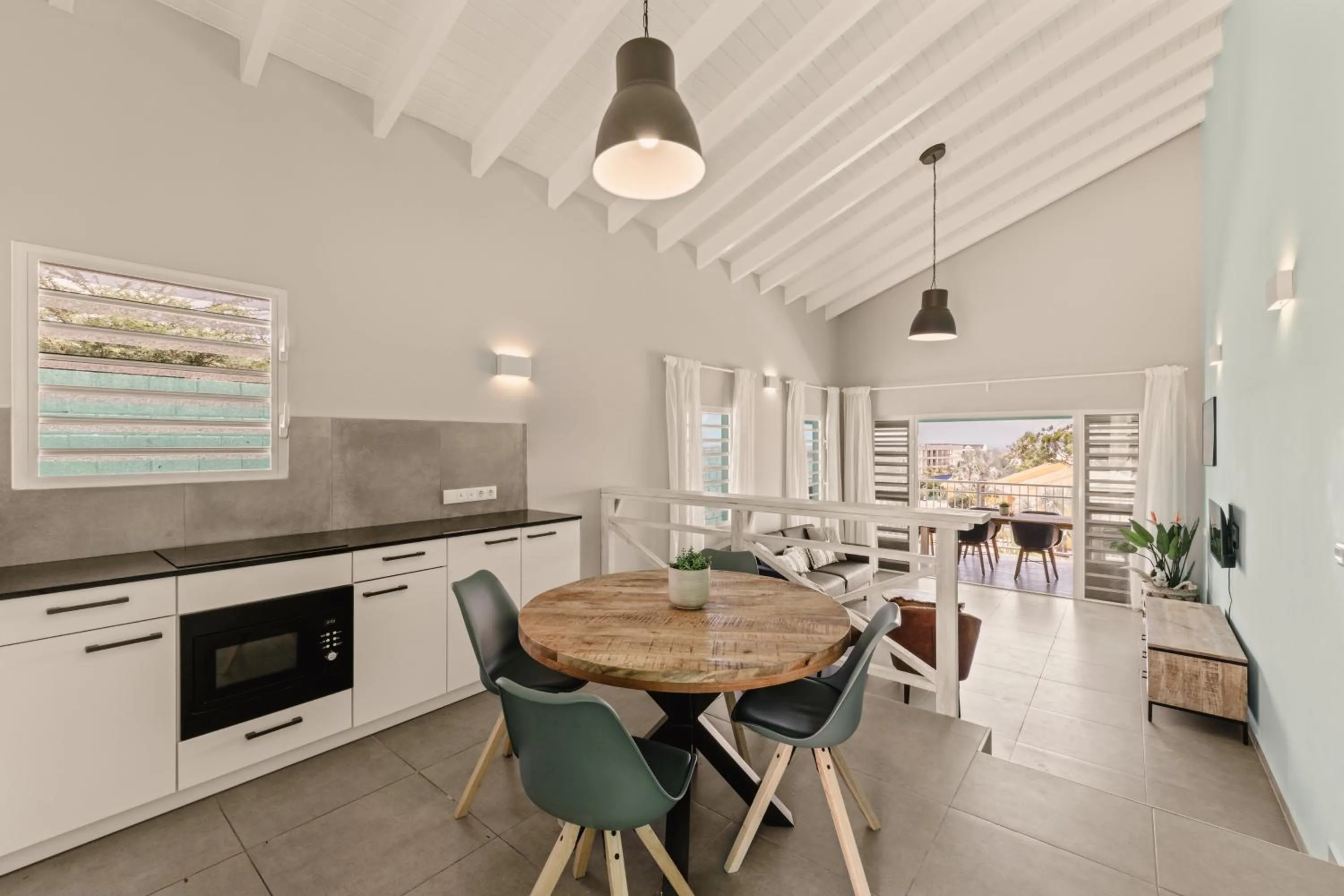 Dining area in Bon Bini Resort Curacao