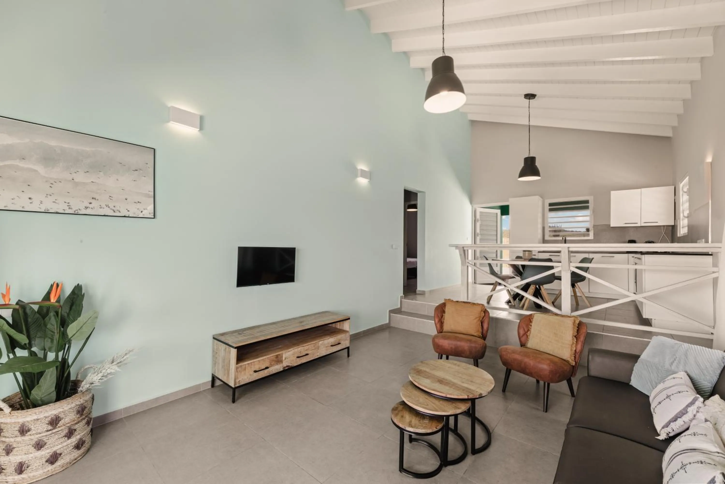 Living room in Bon Bini Resort Curacao