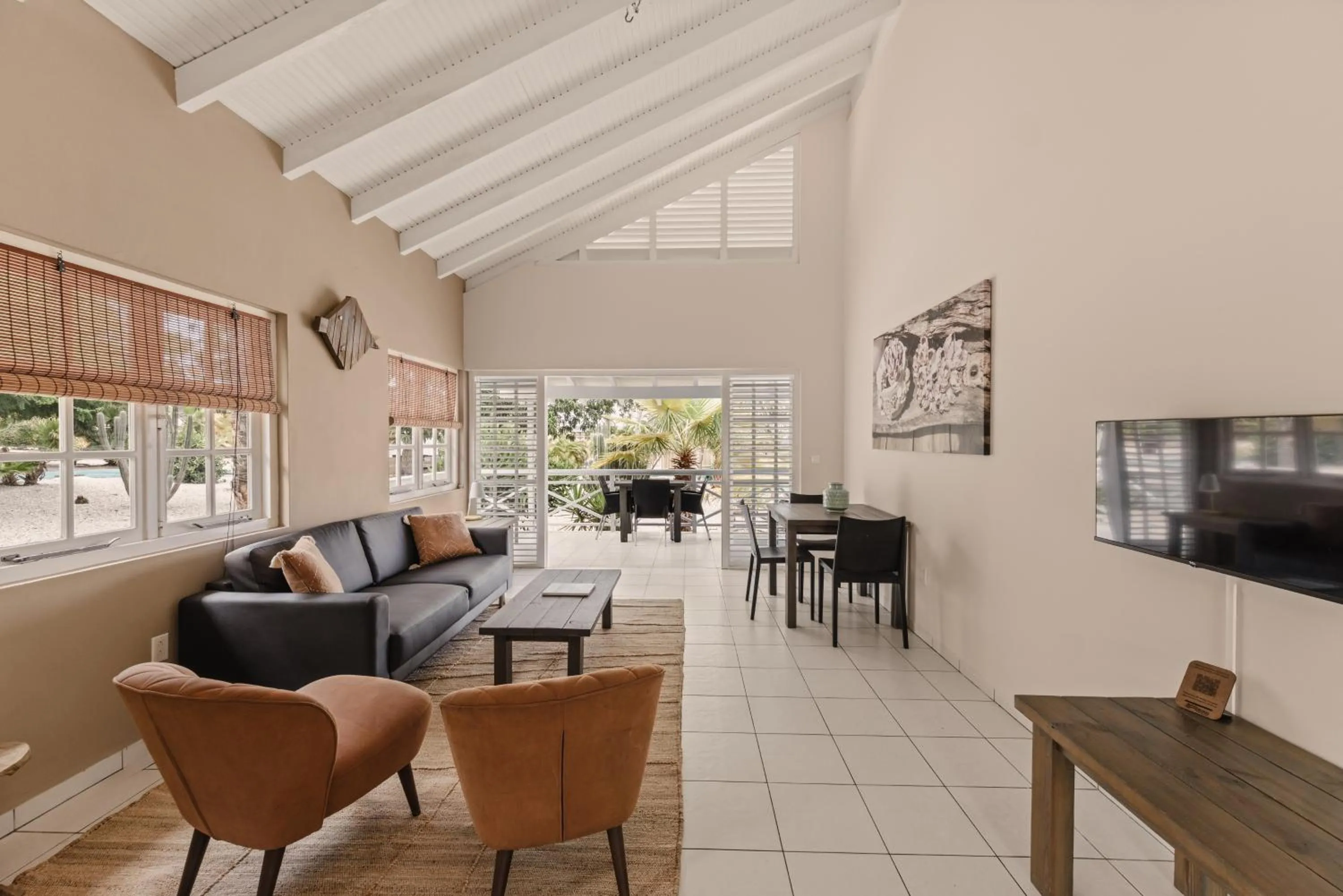Living room in Bon Bini Resort Curacao