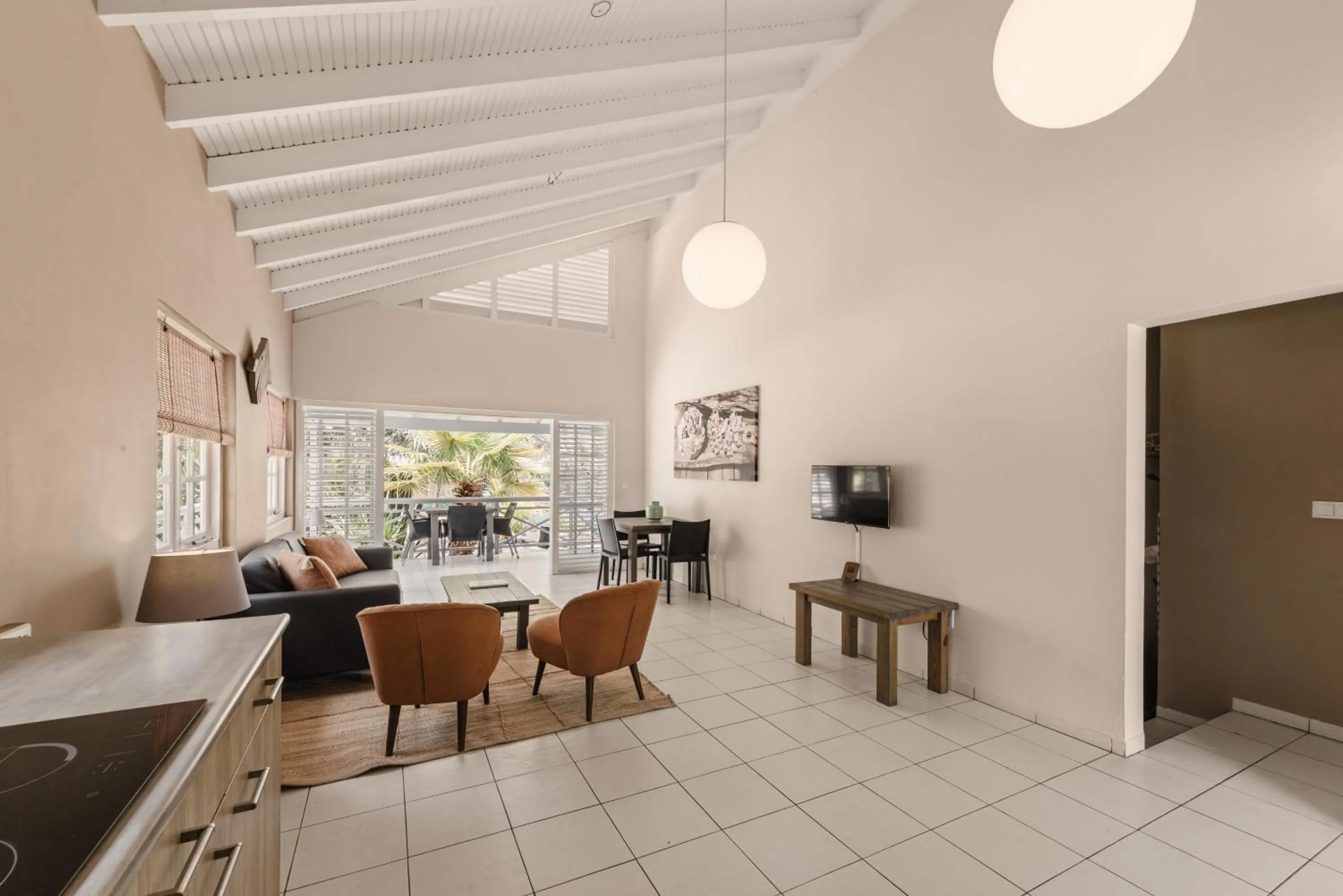 Living room in Bon Bini Resort Curacao