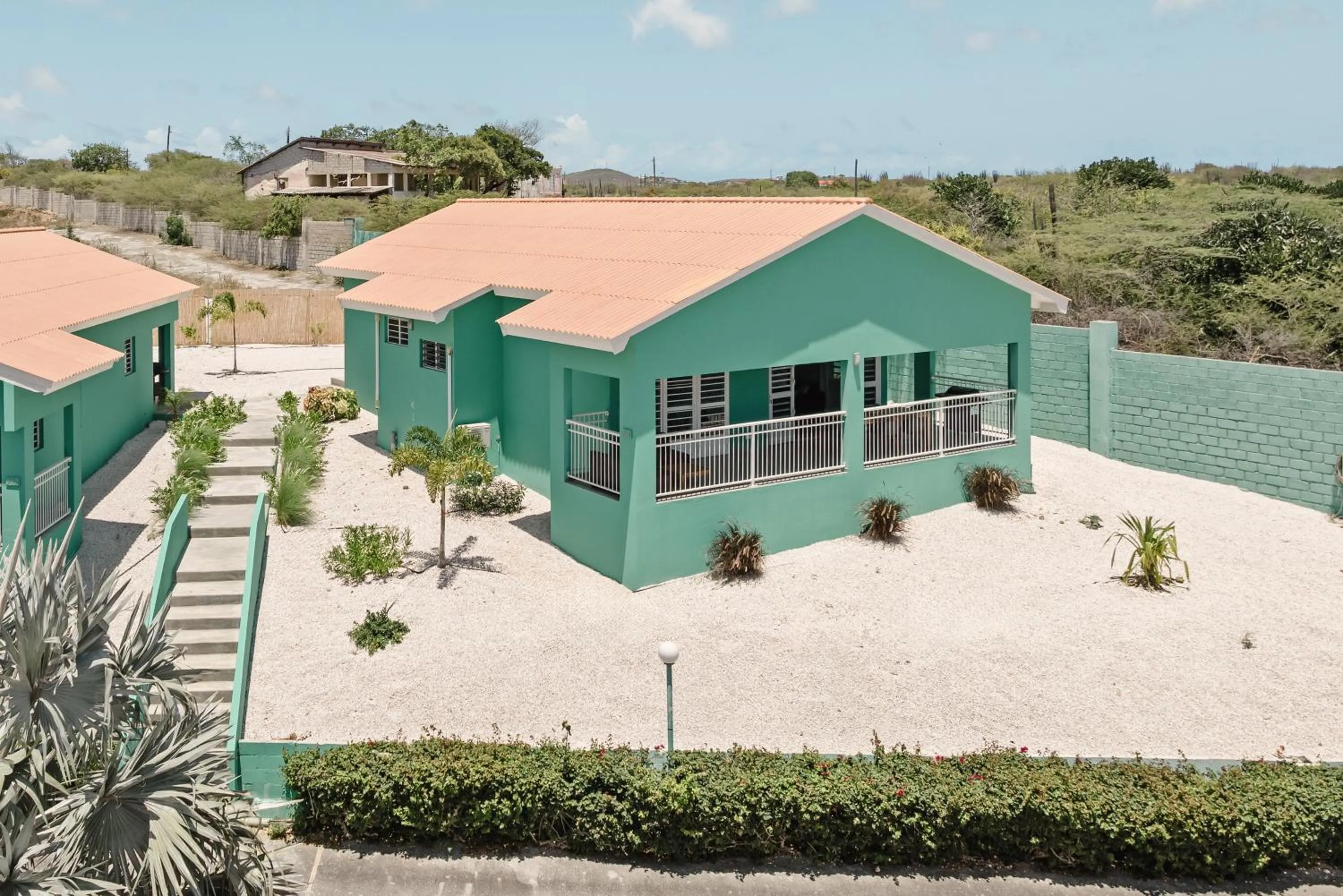 Garden view in Bon Bini Resort Curacao