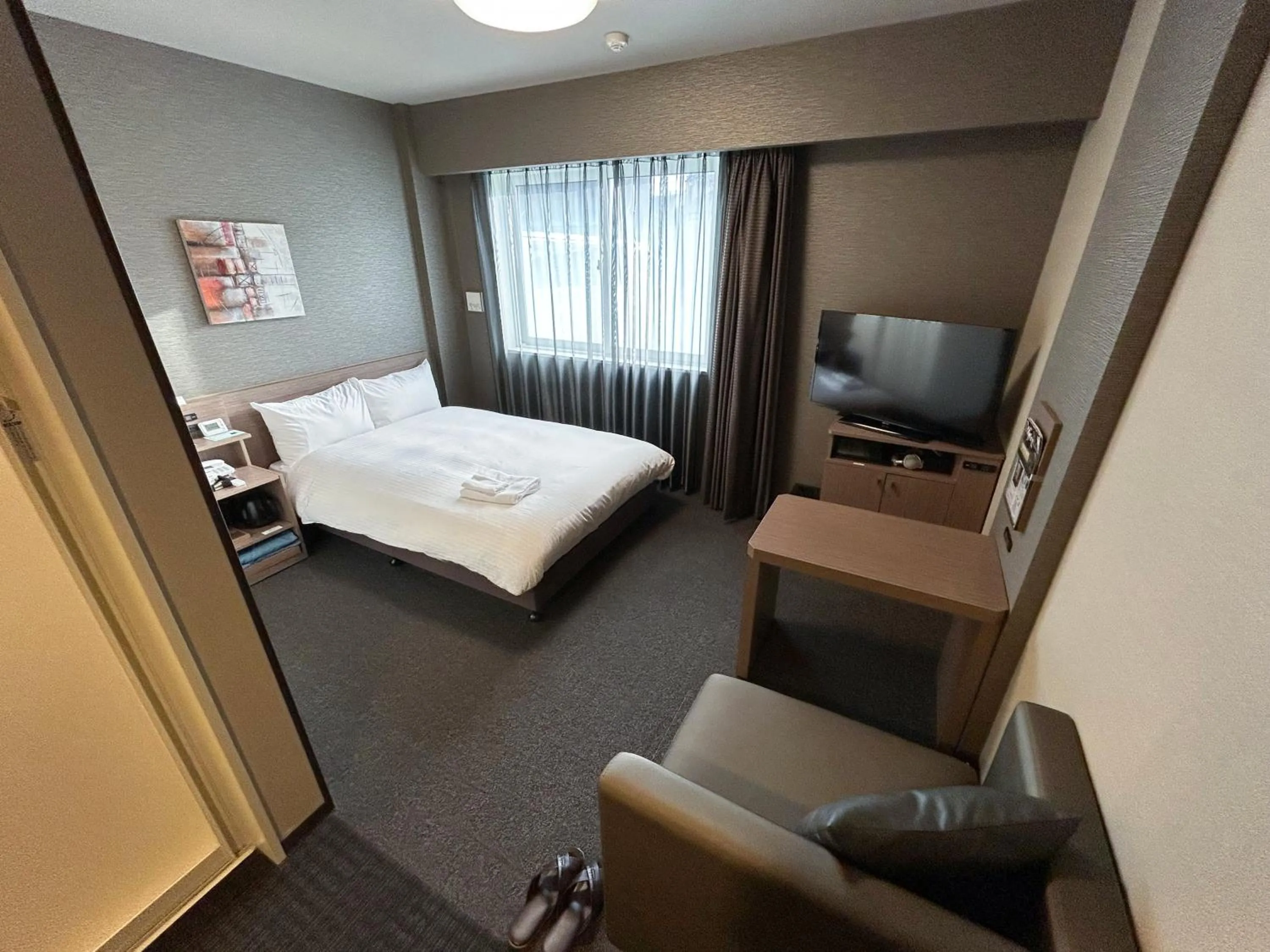 Photo of the whole room, Bed in Hotel Route-Inn Katori Sawara Ekimae