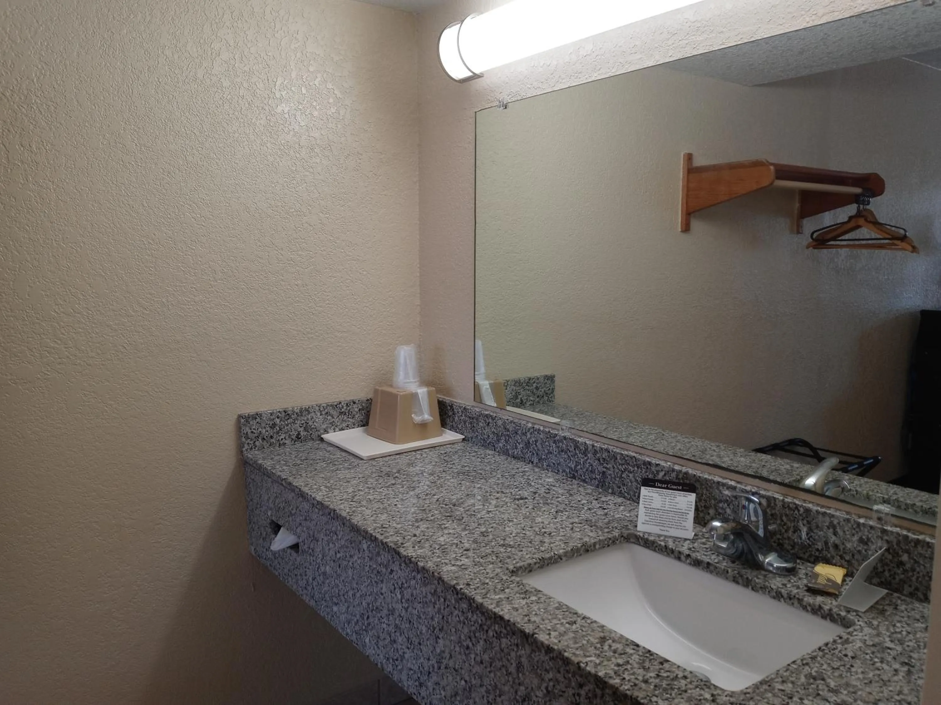Bathroom in Hole Inn the Wall Hotel - Fort Walton Beach - Sunset Plaza - nearby Beaches & Hurlburt