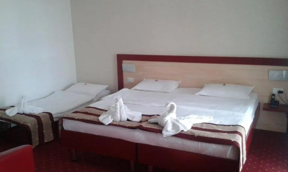 Bed in Hotel Solymar