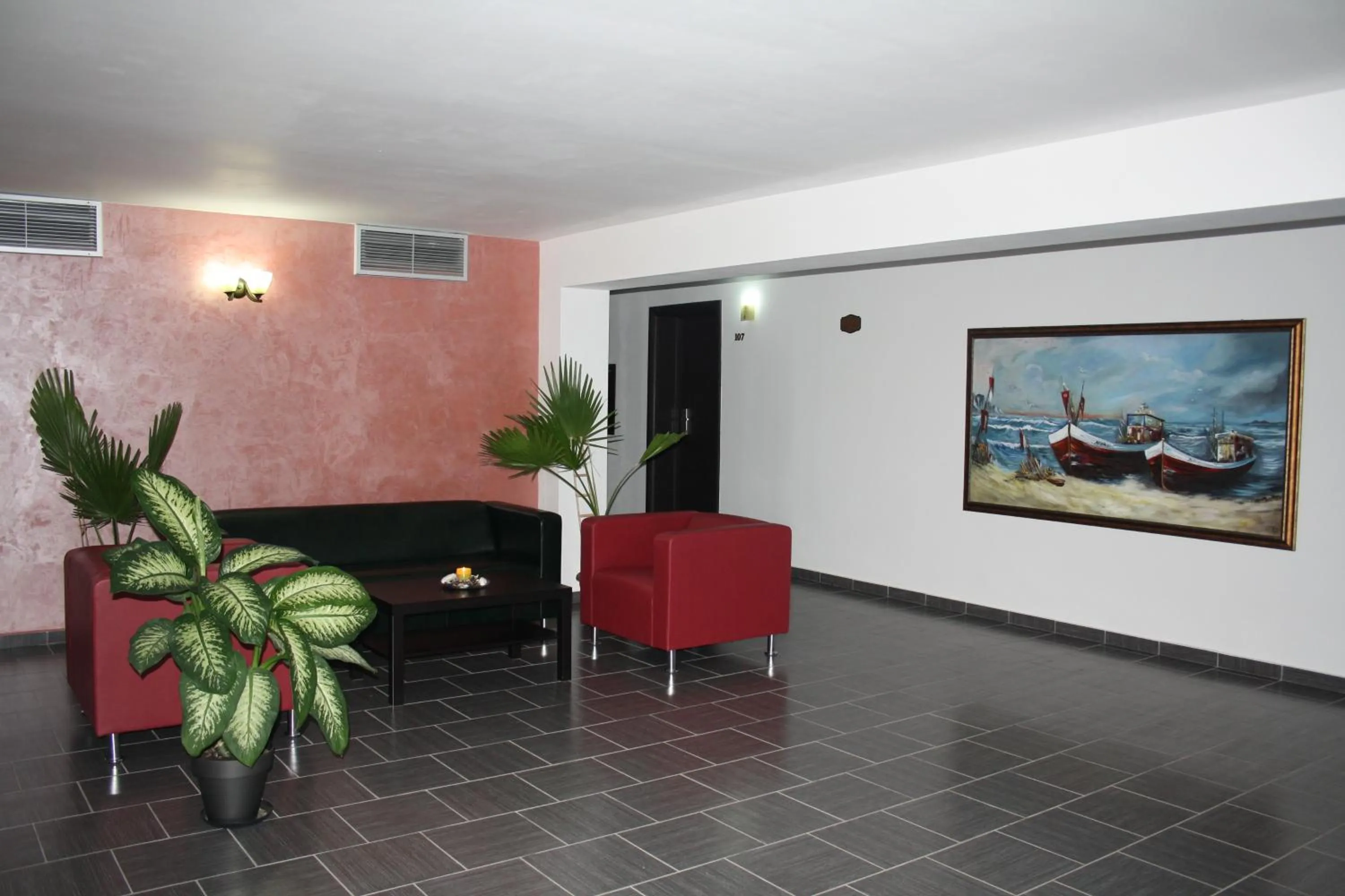 Lobby or reception in Hotel Solymar