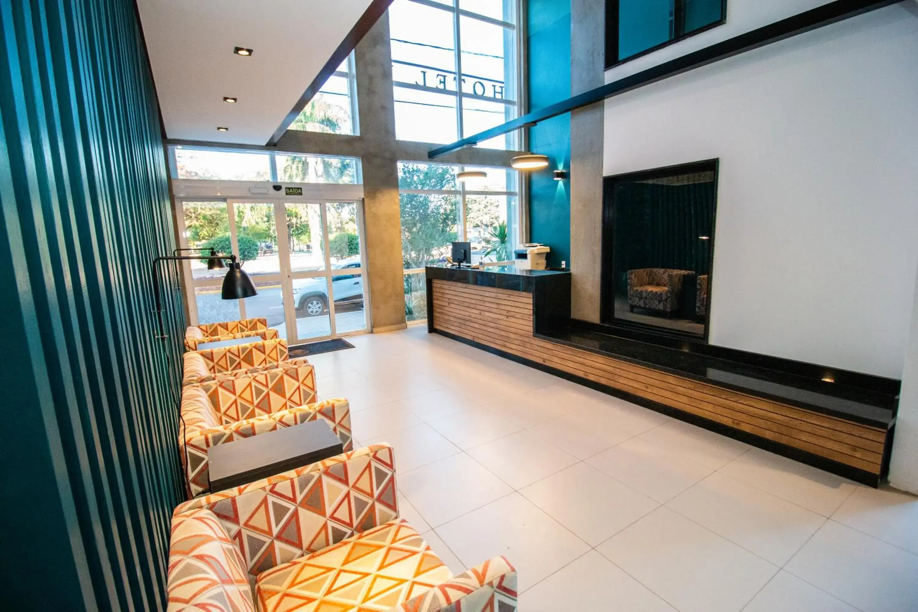 Lobby or reception in Hotel da Praça Lobby or reception in Hotel da Praça