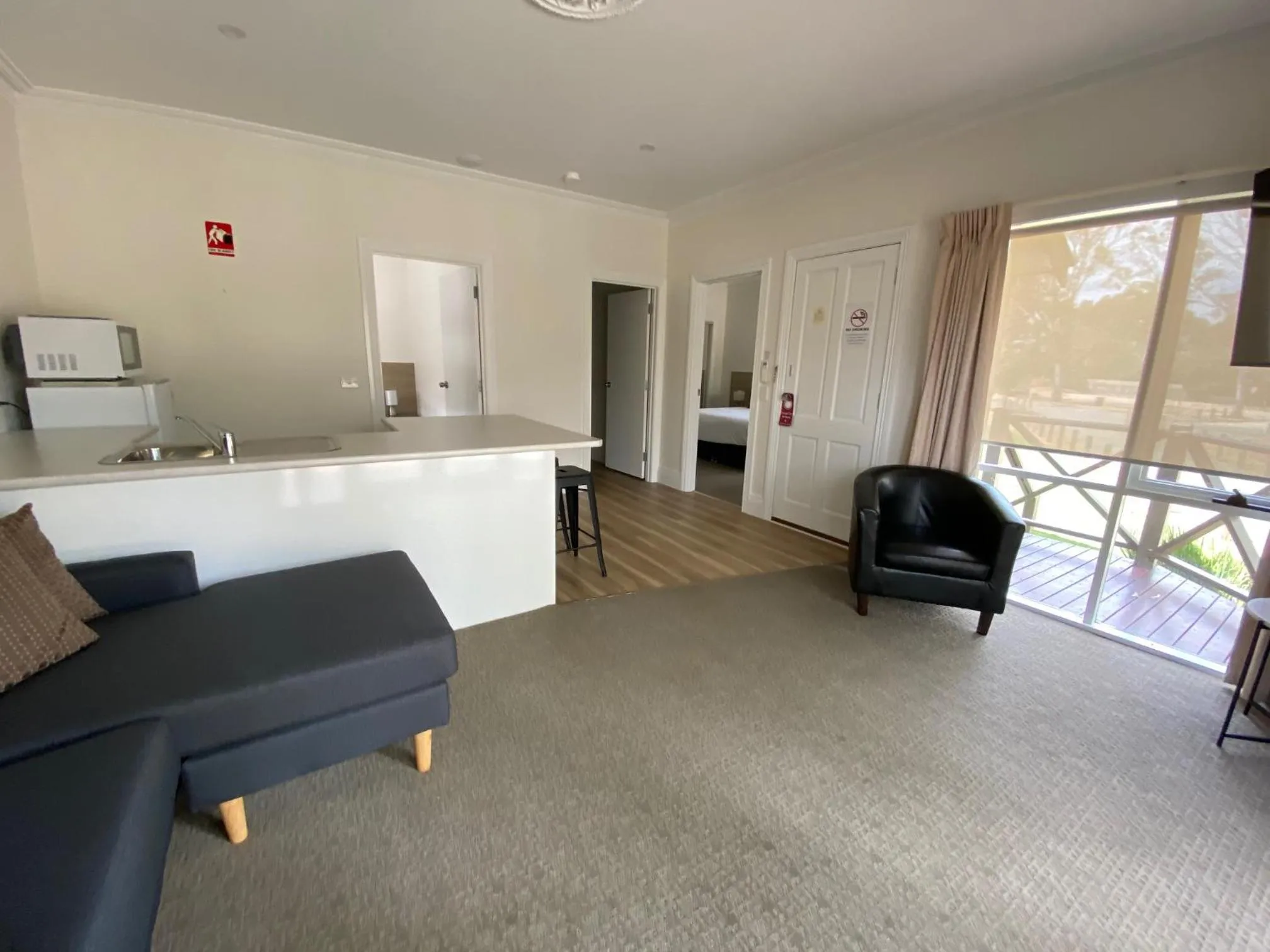 Living room in Campaspe Lodge