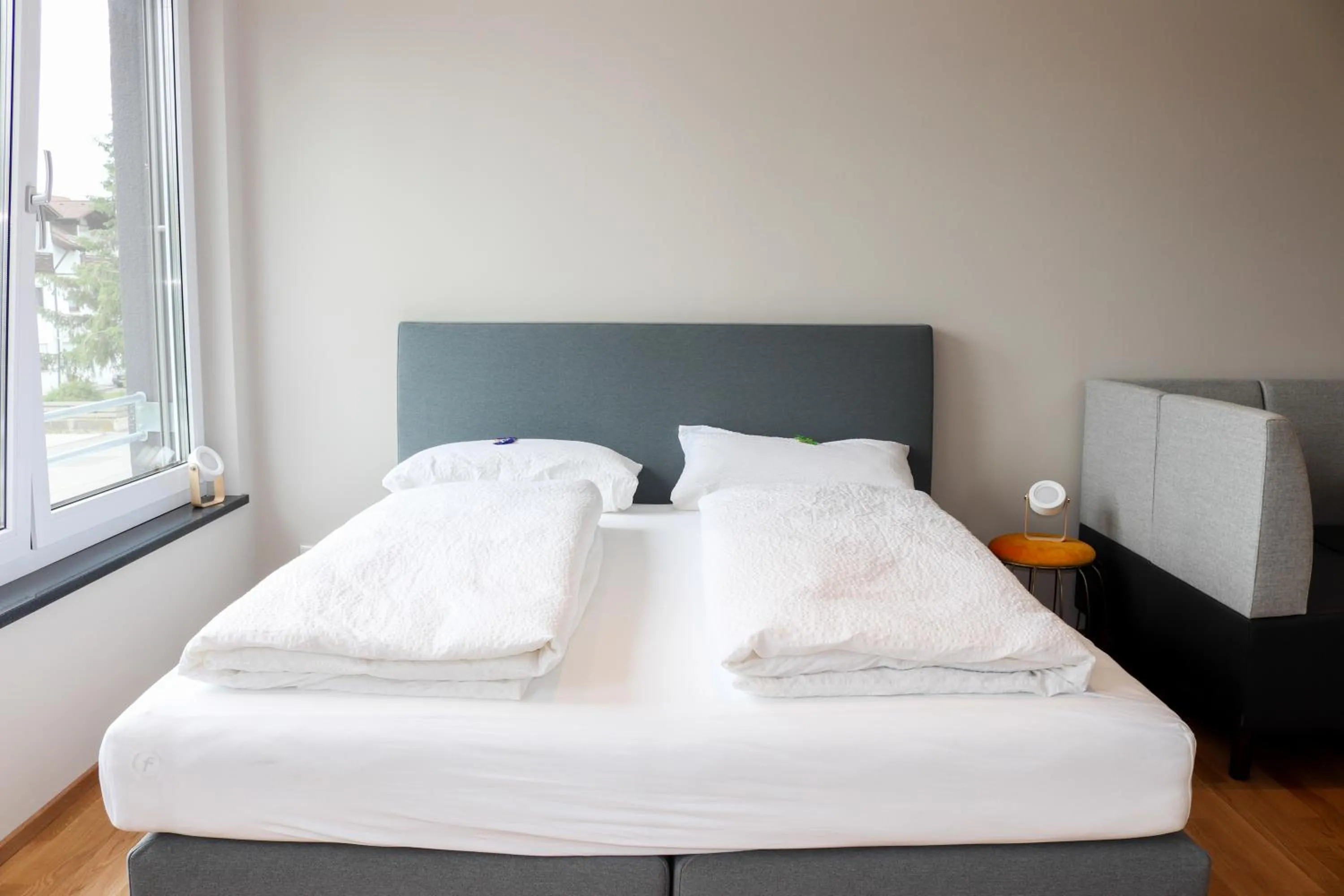 Bed in Das Fischer Boardinghouse BW