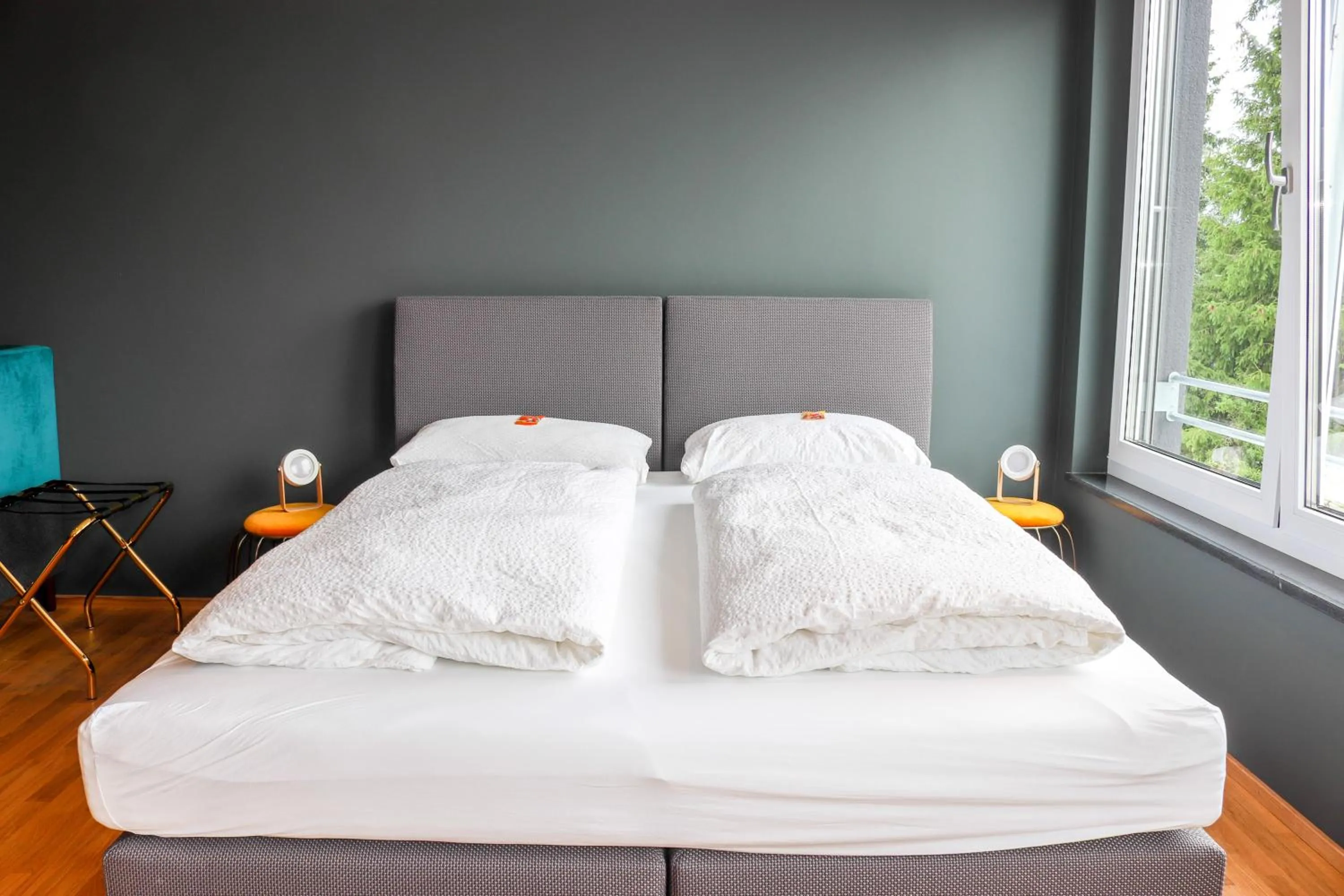 Bed in Das Fischer Boardinghouse BW