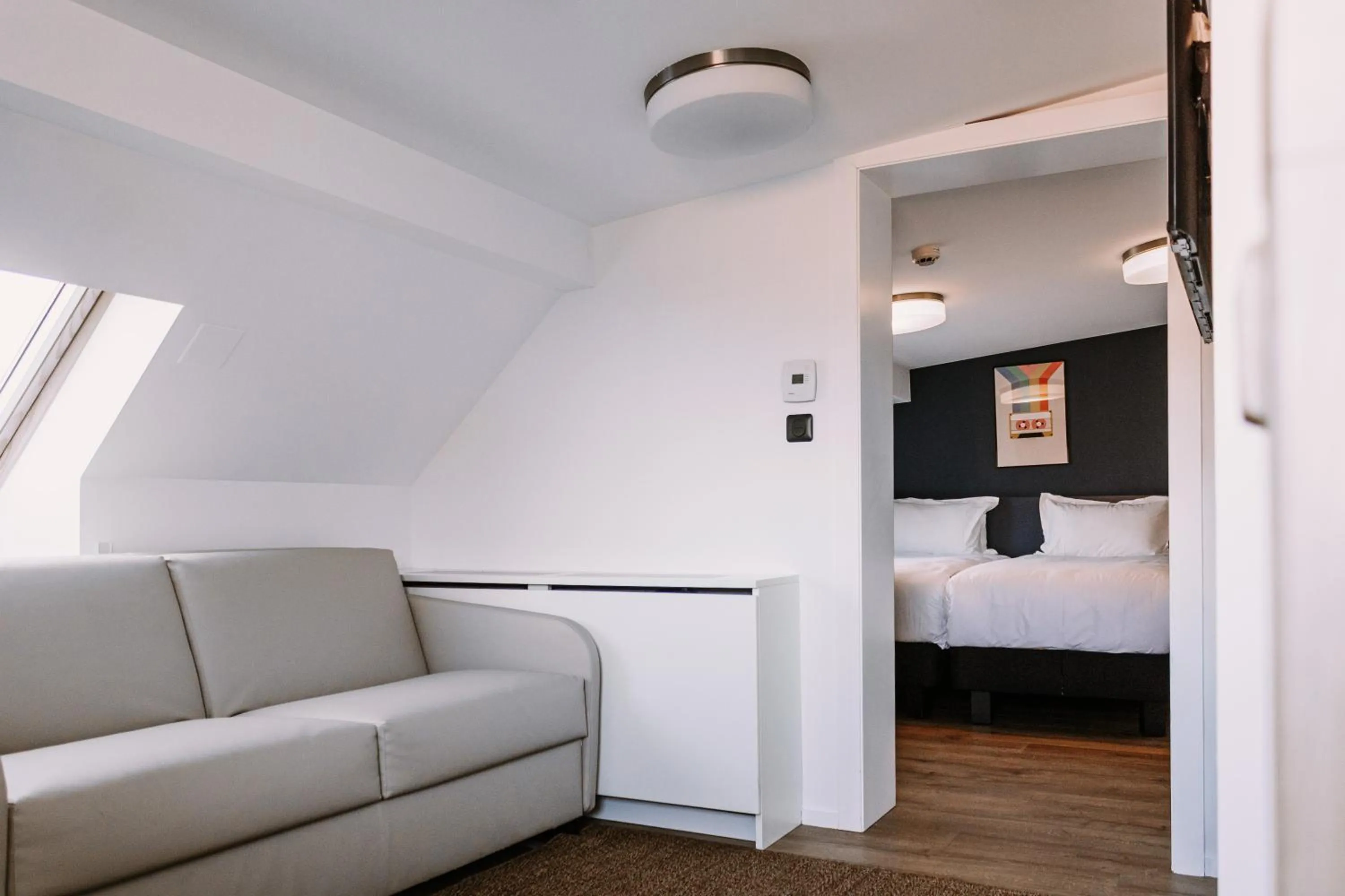 Bed in ClapClap Hôtel, Food & Bar