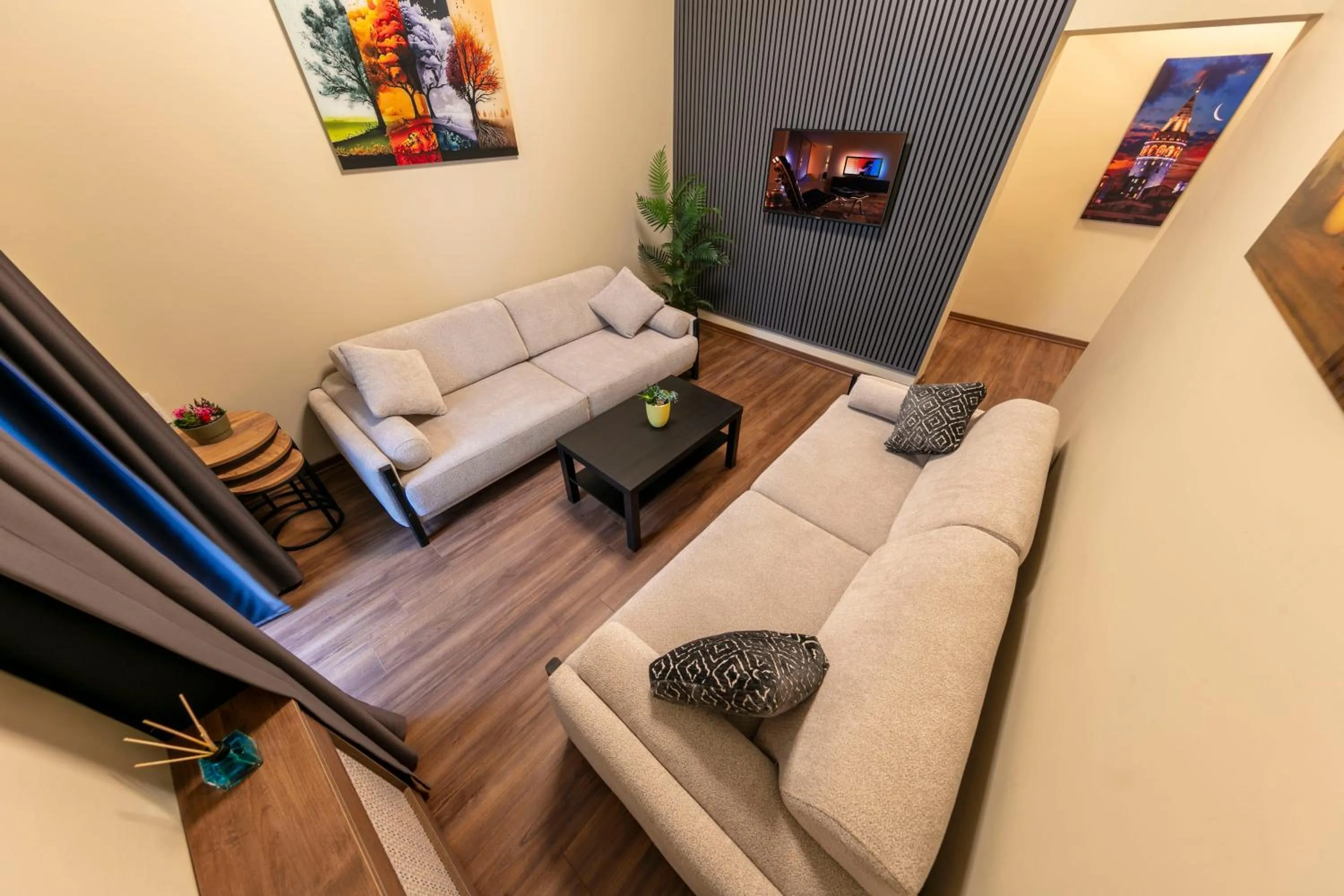 Living room in ROYAL TAKSIM SUITES