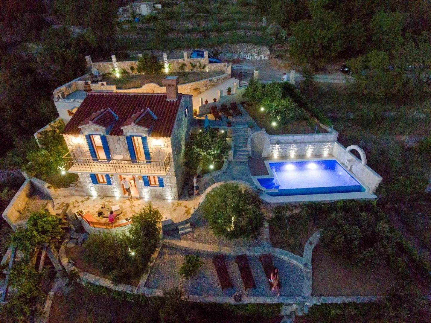 Villa Pina in Makarska, private pool