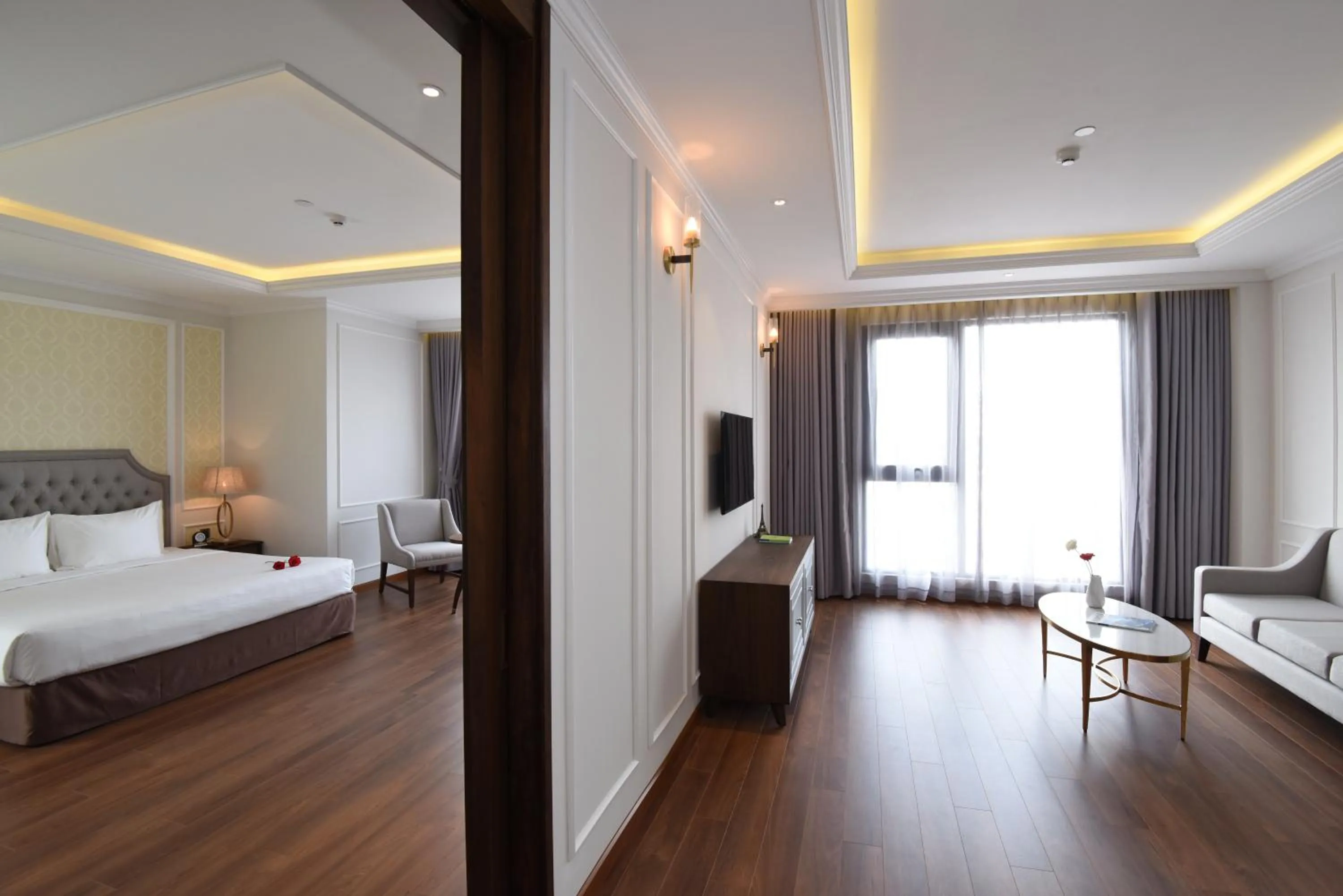 Bed in Phu Cuong Hotel Ca Mau