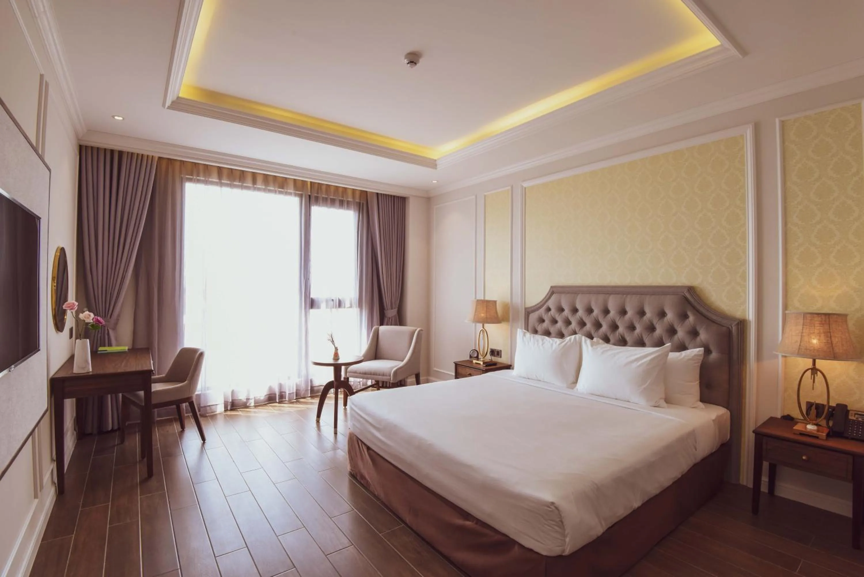 Bed in Phu Cuong Hotel Ca Mau