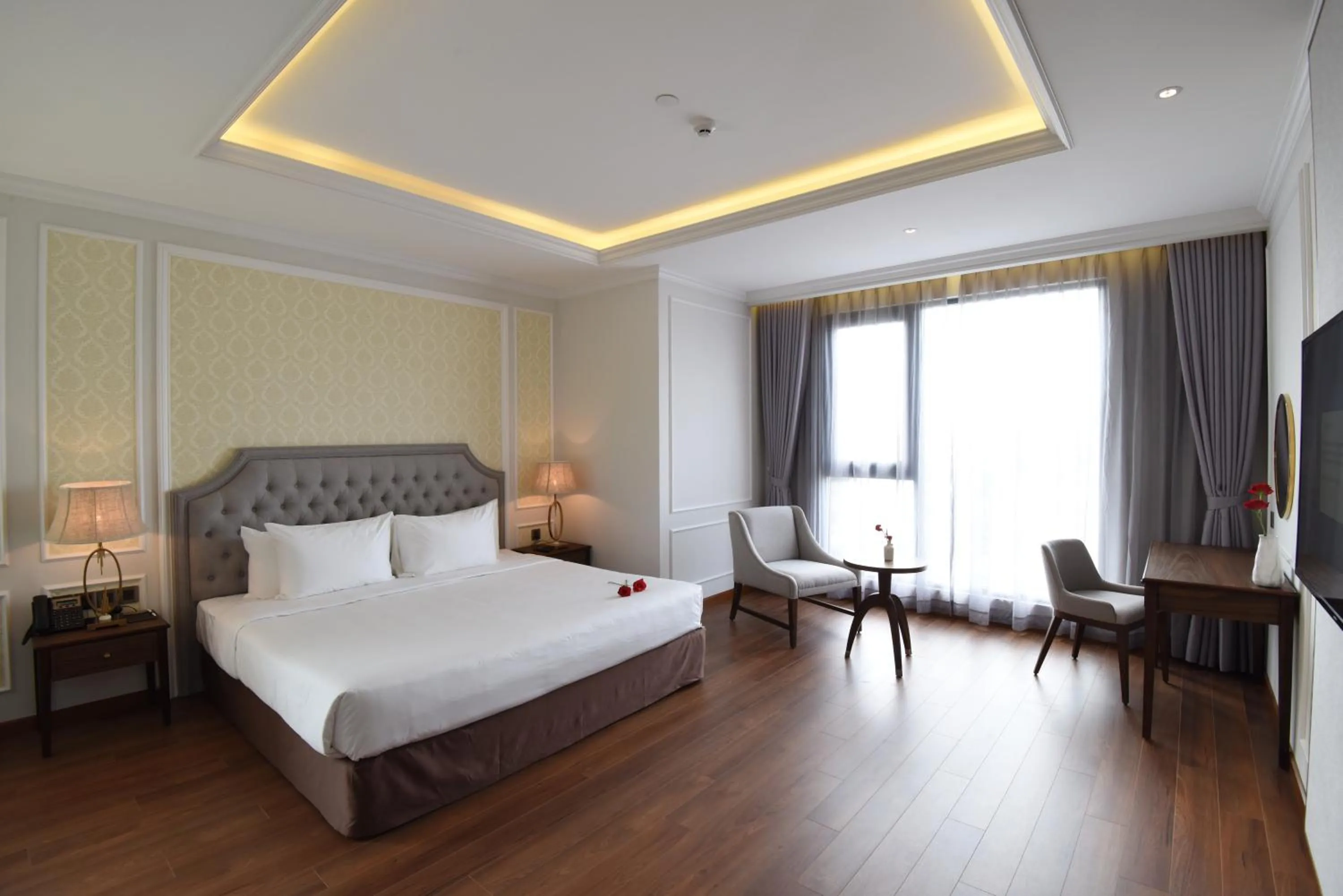 Bed in Phu Cuong Hotel Ca Mau