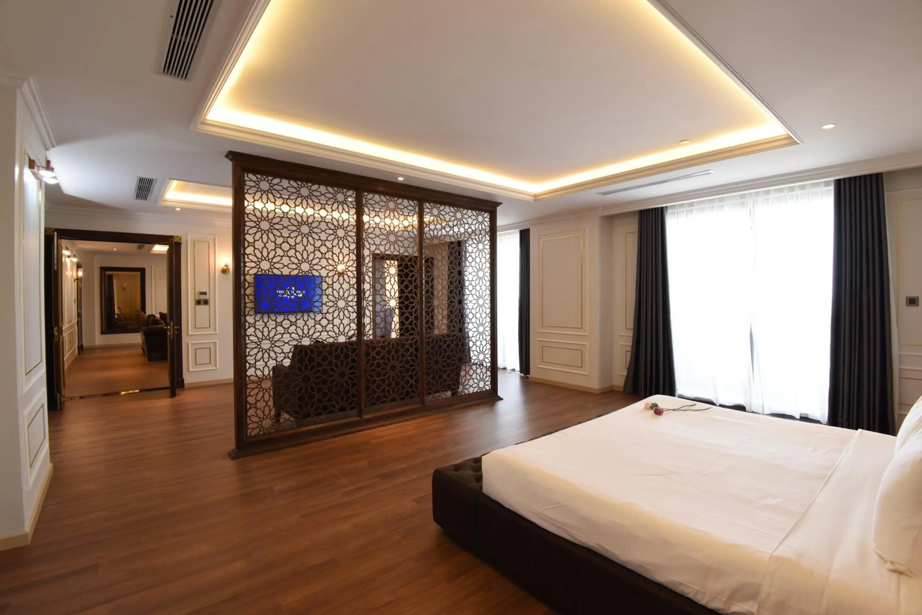 Bed in Phu Cuong Hotel Ca Mau