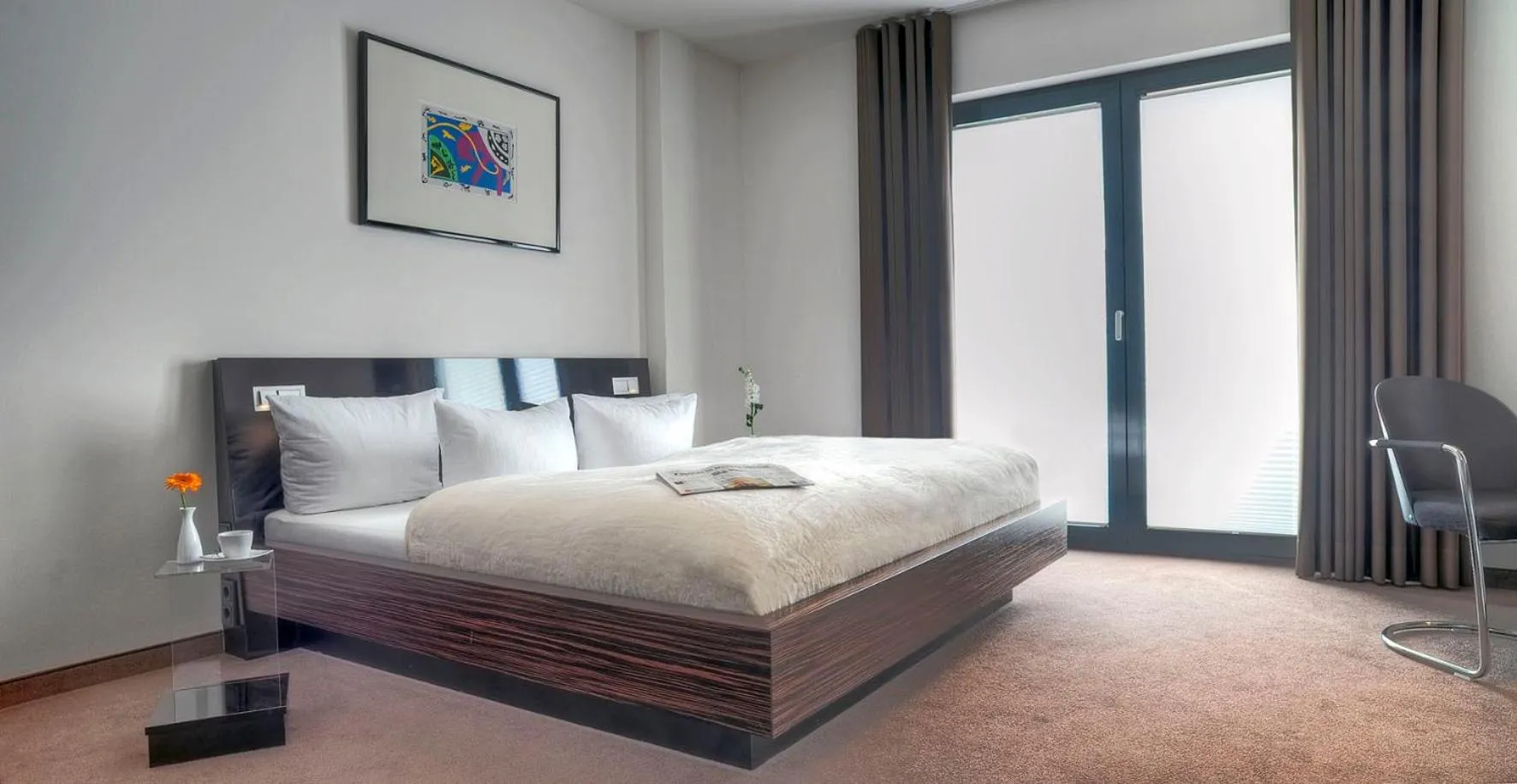 Bed in Hotel im Wigbold