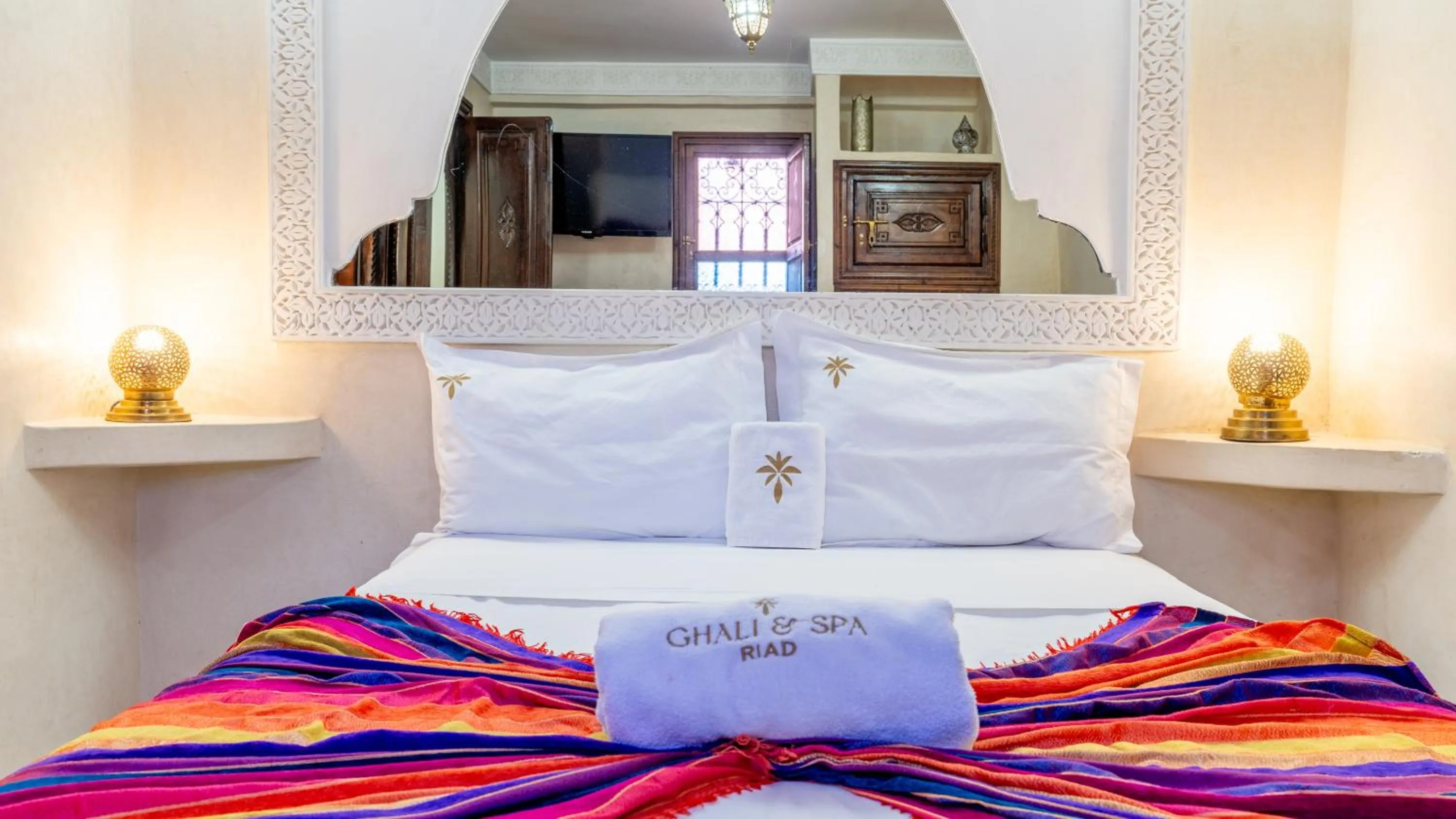 Decorative detail, Bed in Riad Ghali Hotel & SPA