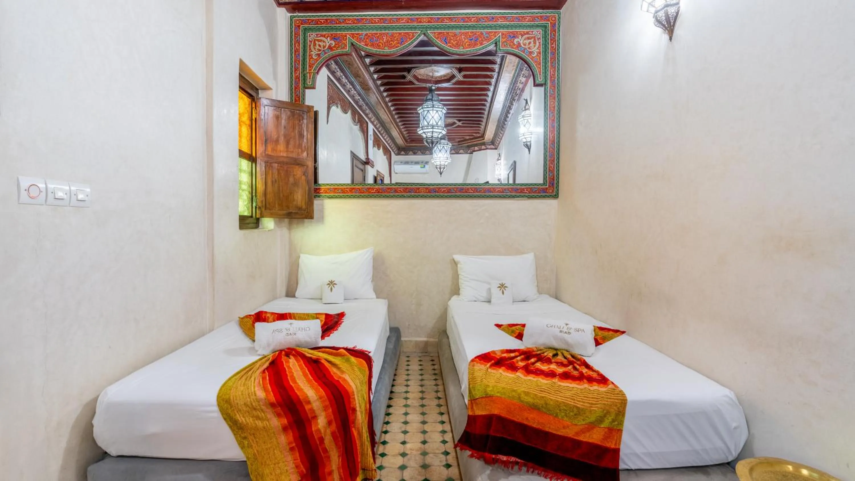 Bed in Riad Ghali Hotel & SPA