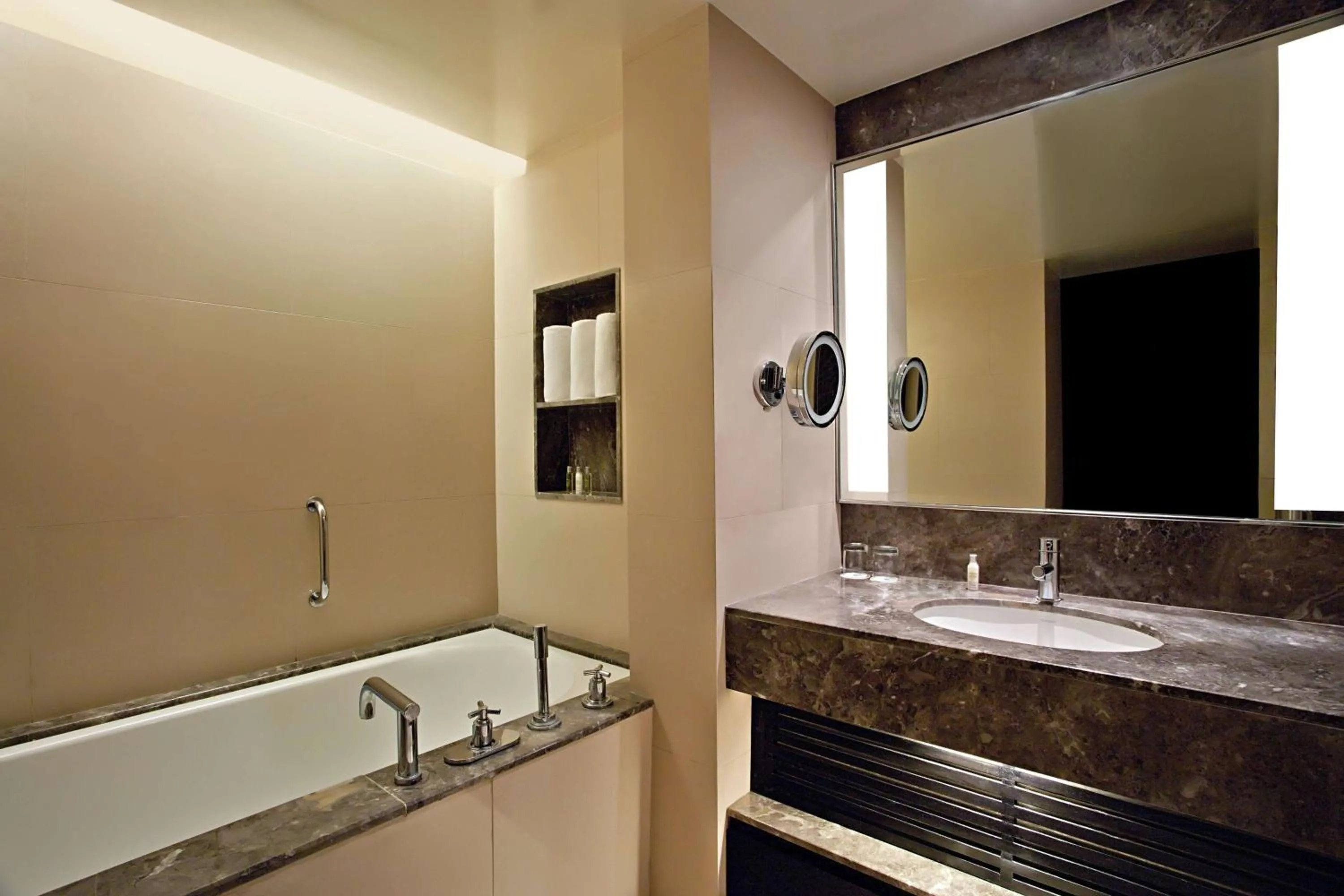 Bathroom in DoubleTree Suites by Hilton Bengaluru Outer Ring Road