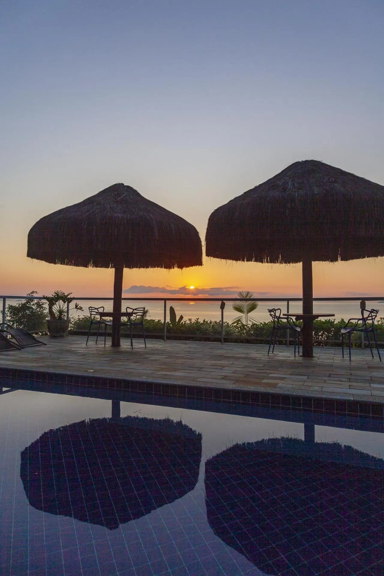 Pool view in Pousada Recanto de Paraty