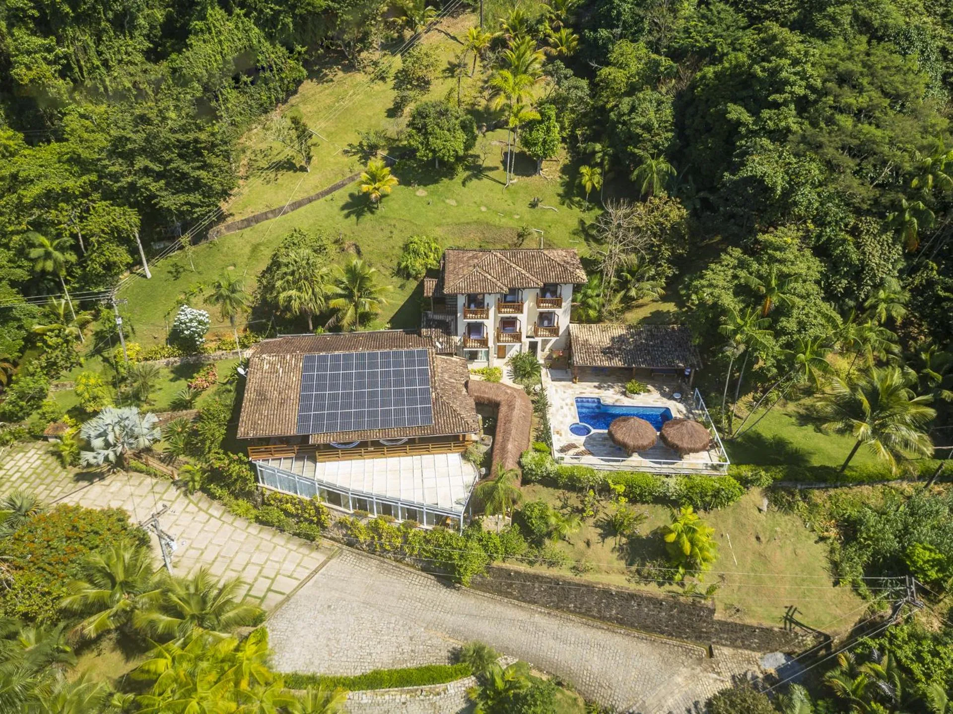 Bird's eye view in Pousada Recanto de Paraty