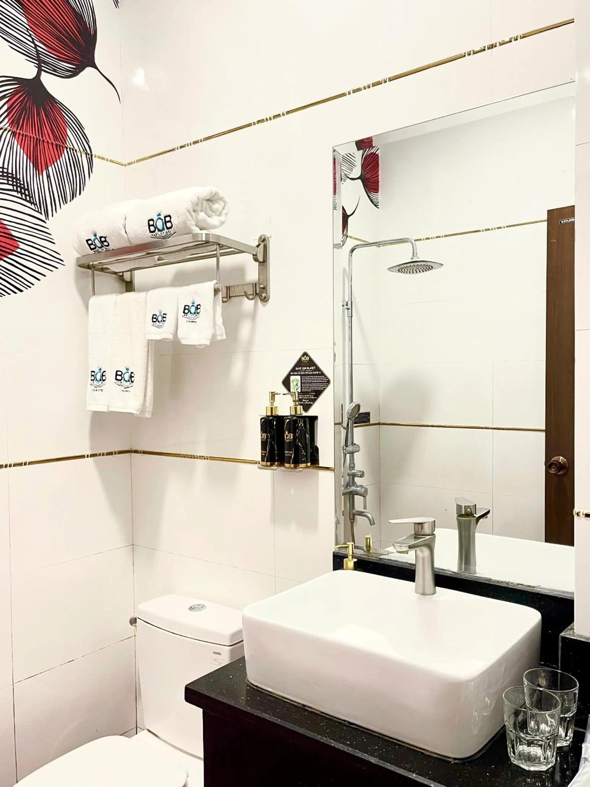 Shower in B.O.B Hotel