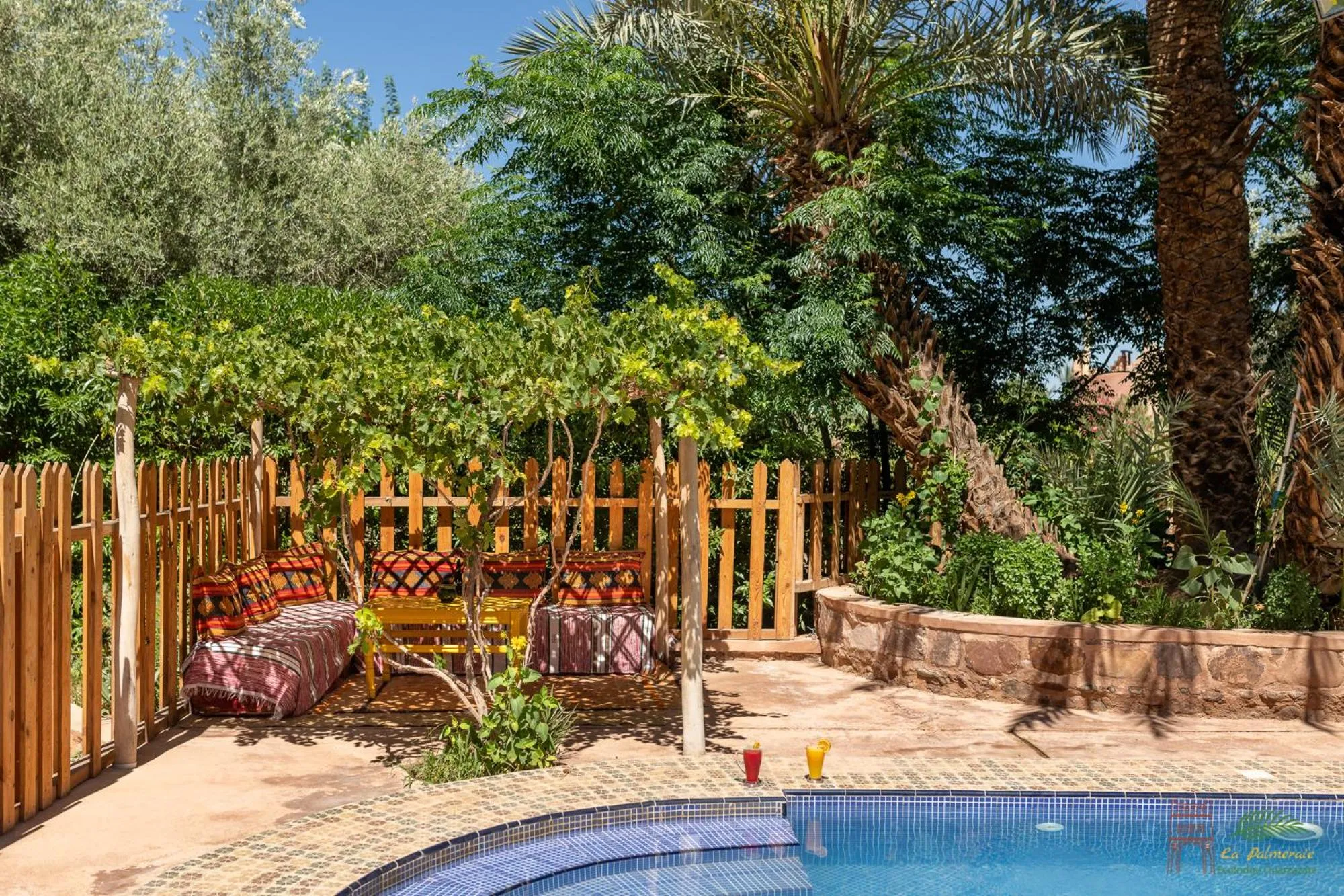 Swimming pool in Ecolodge La Palmeraie