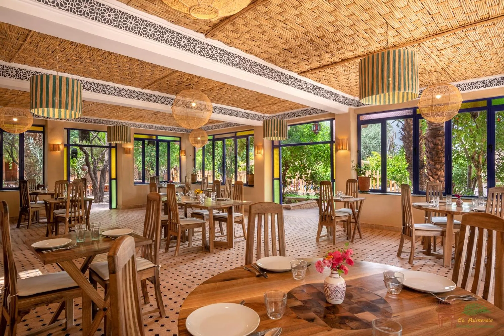 Restaurant/places to eat in Ecolodge La Palmeraie